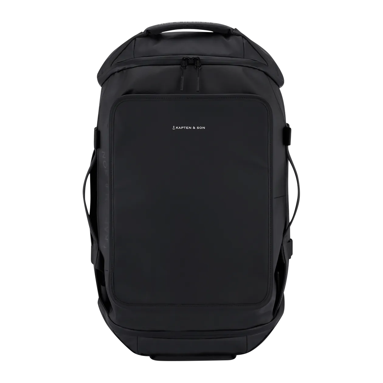 Kapten & Son Lisbon Duffle Backpack/Holdall, All Black