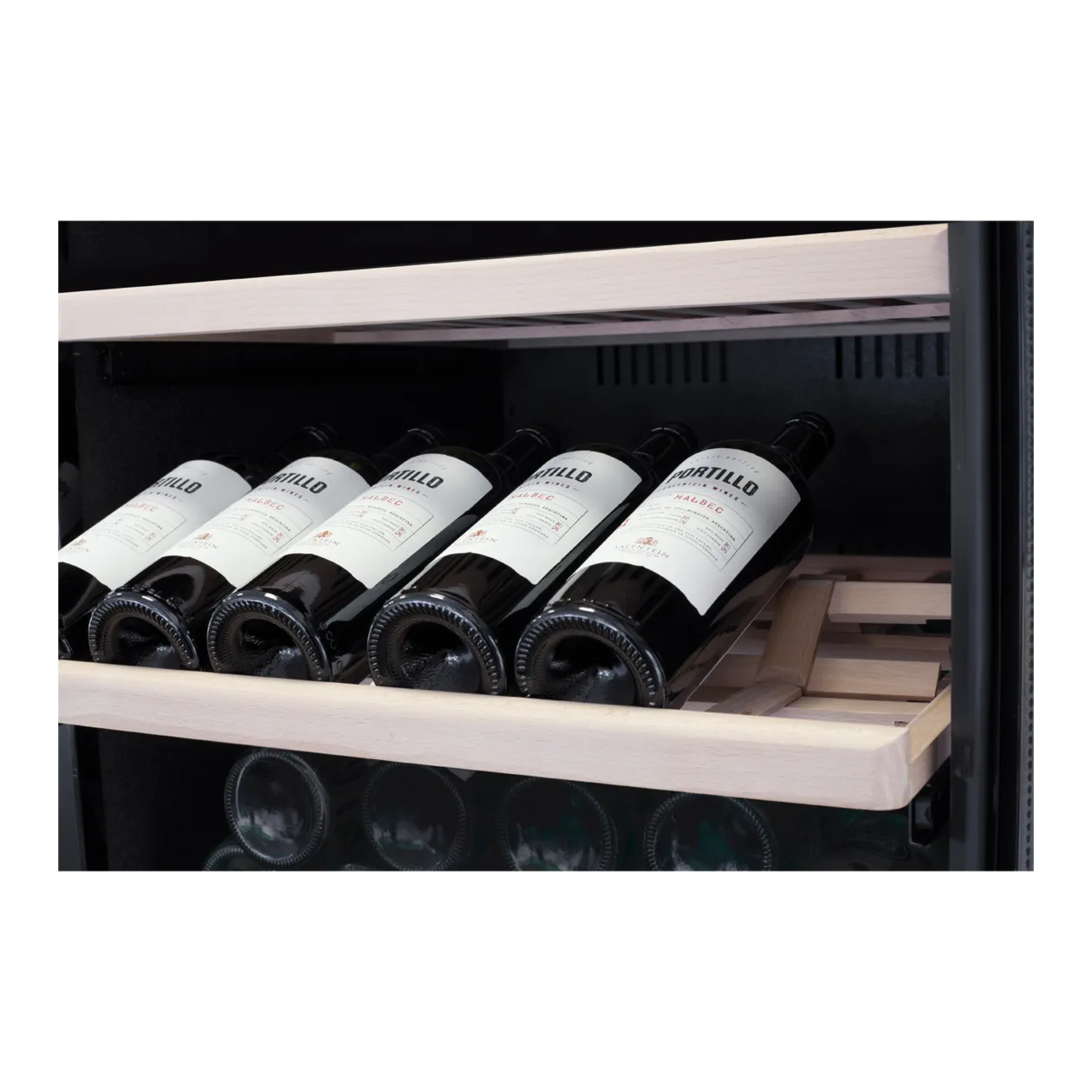 CASO Design WineExclusive 180 Smart 2-Zonen-Weinkühlschrank, Schwarz