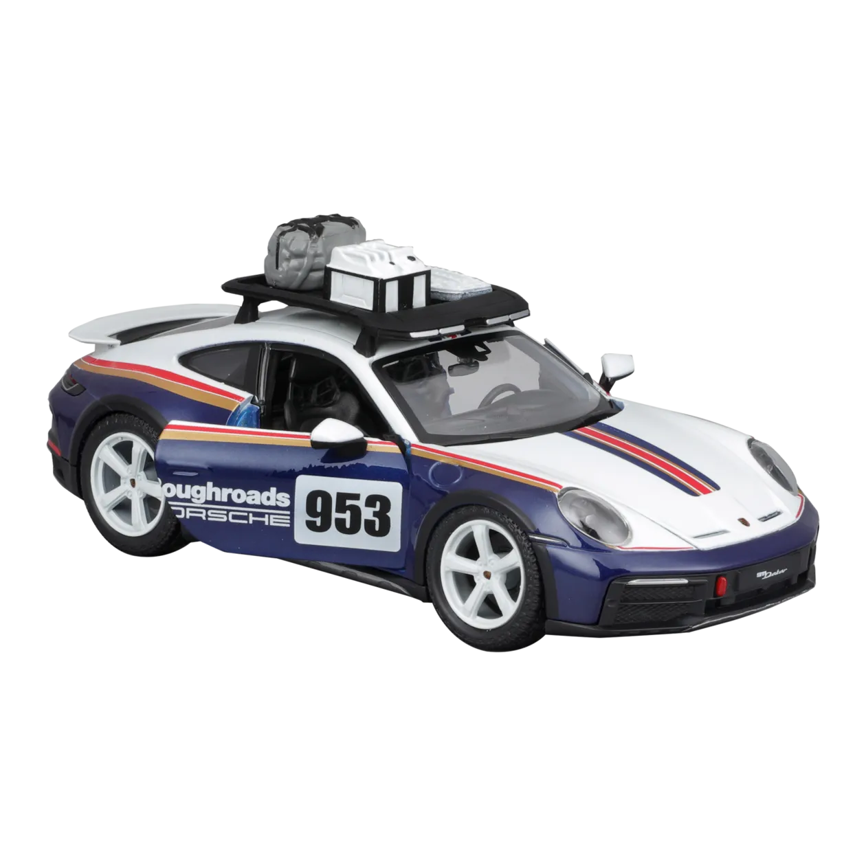 Bburago Porsche 911 Dakar #953 Modellino di automobile, 1:24, blu