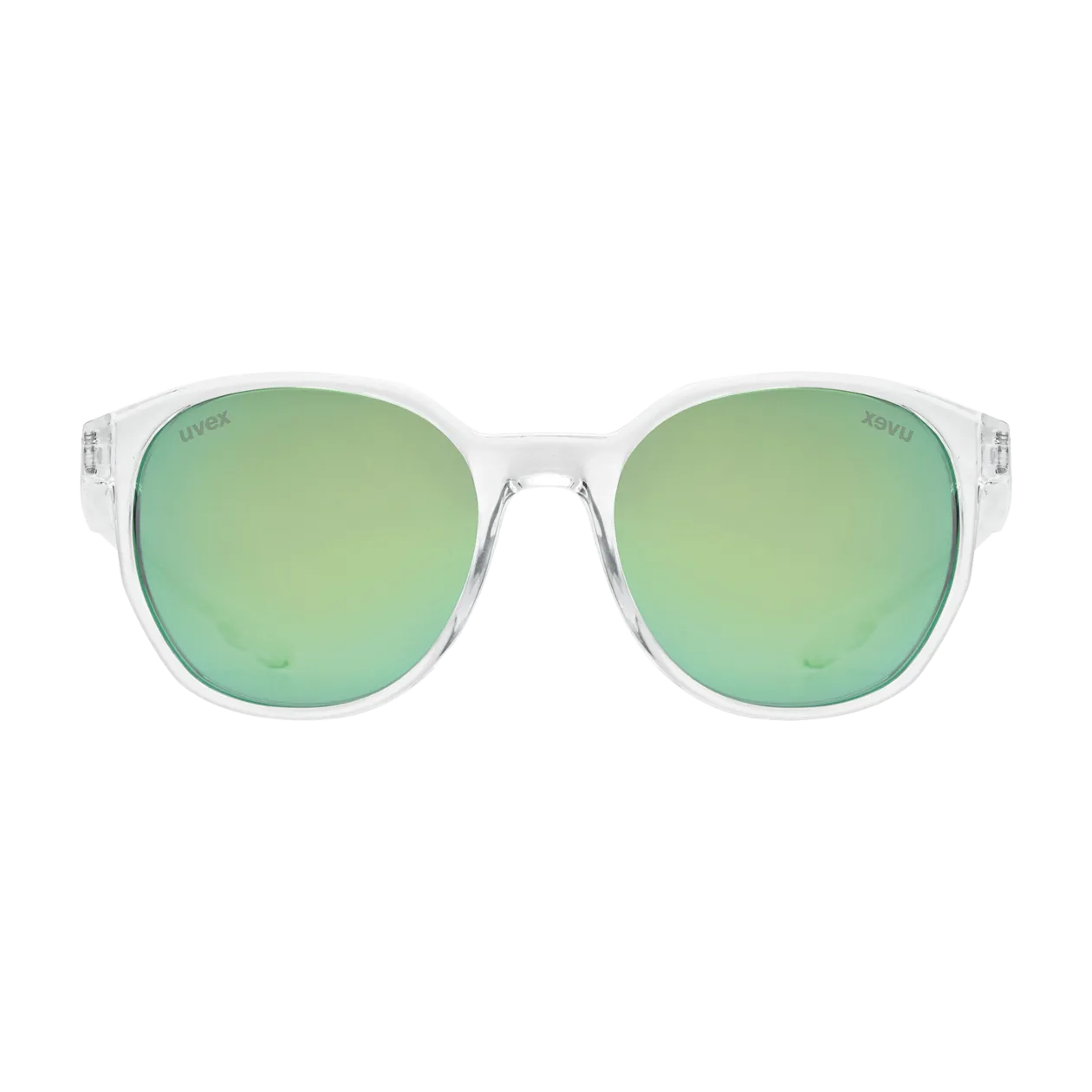 uvex LGL 54 Sunglasses, Clear / Mirror Green