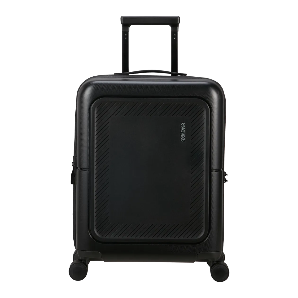 American Tourister DashPop Spinner 55/20 TSA Trolley da cabina (espandibile), True Black