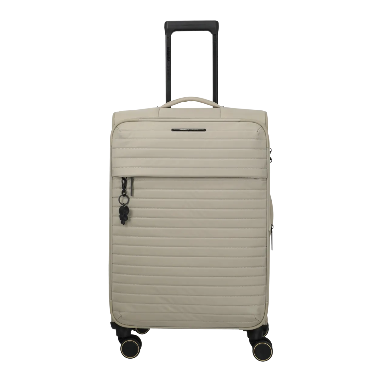 BARBARA & travelite Stepp Trolley M, 4-Rad (erweiterbar), Satin Nude