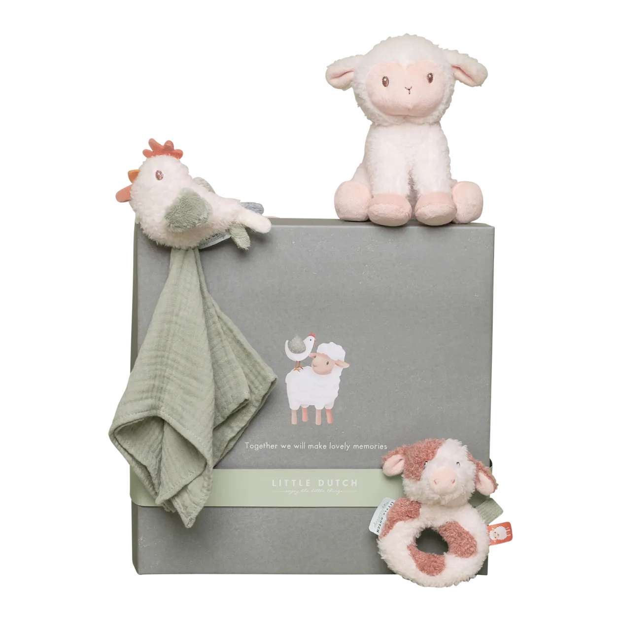 Little Dutch Little Farm Set regalo, 3 pezzi, verde