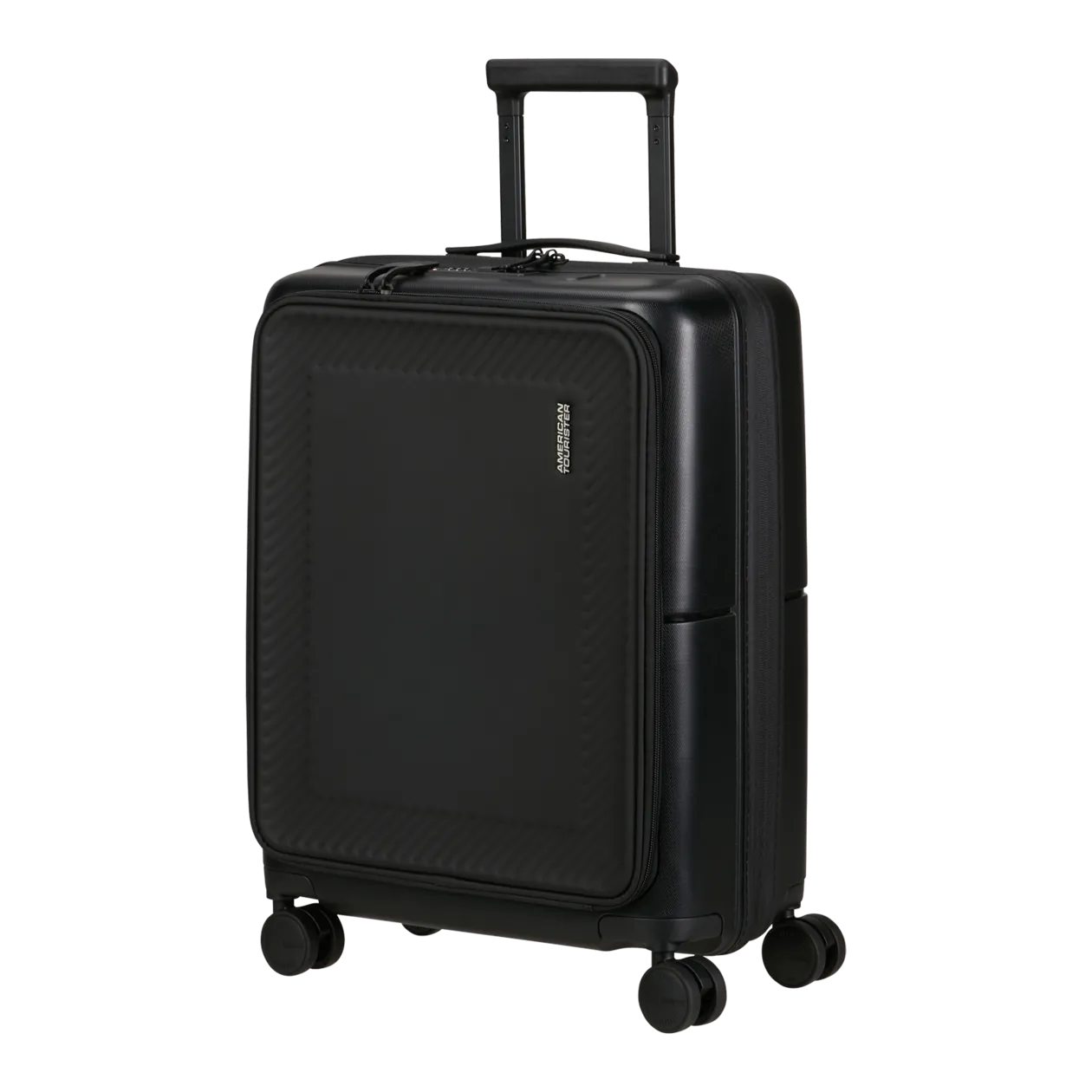 American Tourister DashPop Spinner 55/20 Frontloader Valise cabine à roulettes (extensible), True Black