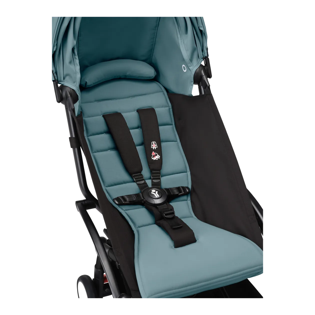 Stokke® YOYO3 Kinderwagen + 6+-Textilset, Aqua