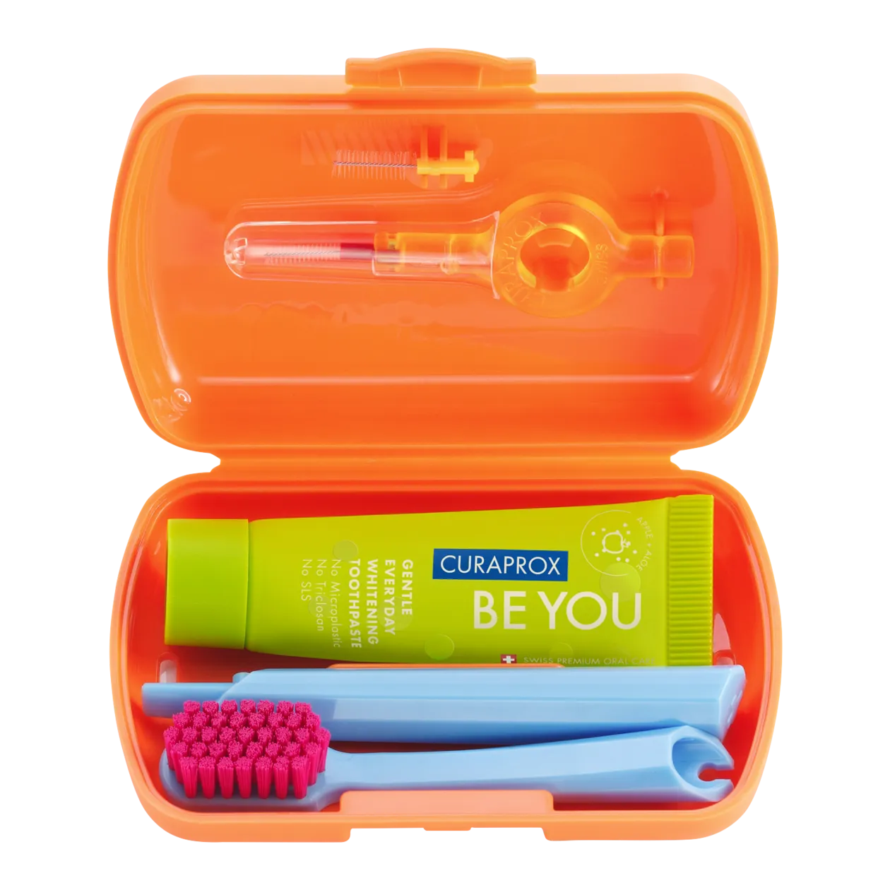 CURAPROX Be you Kit de voyage, orange/vert