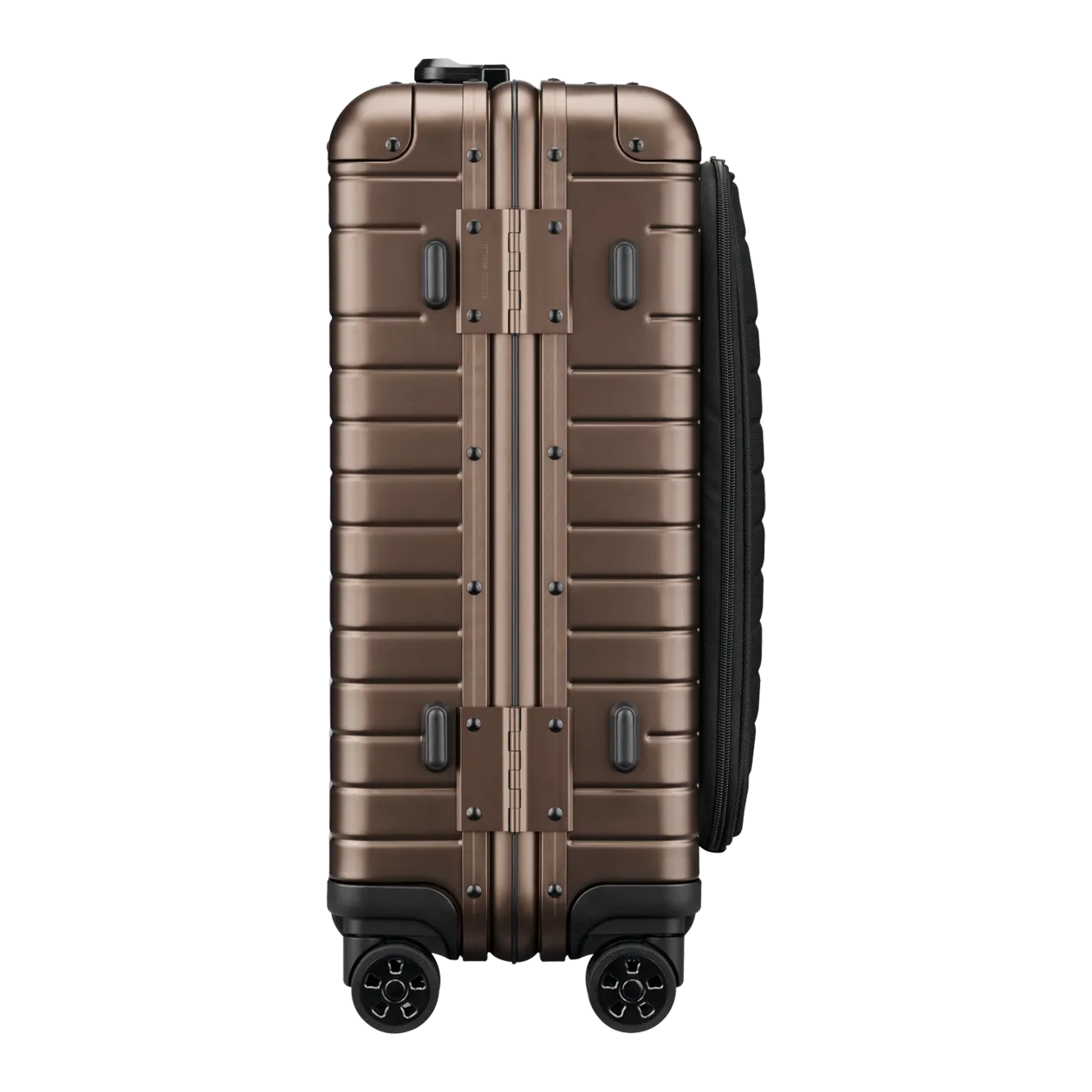 Lufthansa Aluminium Collection First Class Edition Trolley S con tasca frontale, bronzo