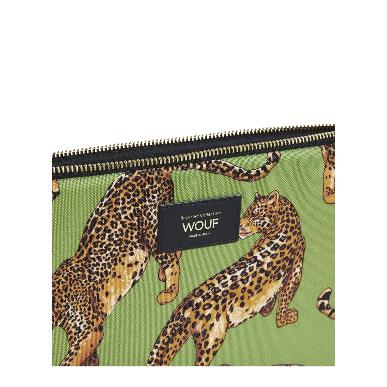 WOUF Olive Leopard Housse pour ordinateur, Olive