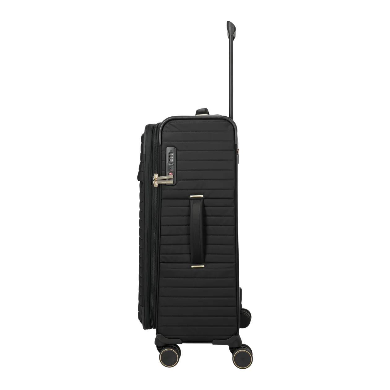 BARBARA & travelite Stepp Trolley M, 4 ruote (espandibile), nero