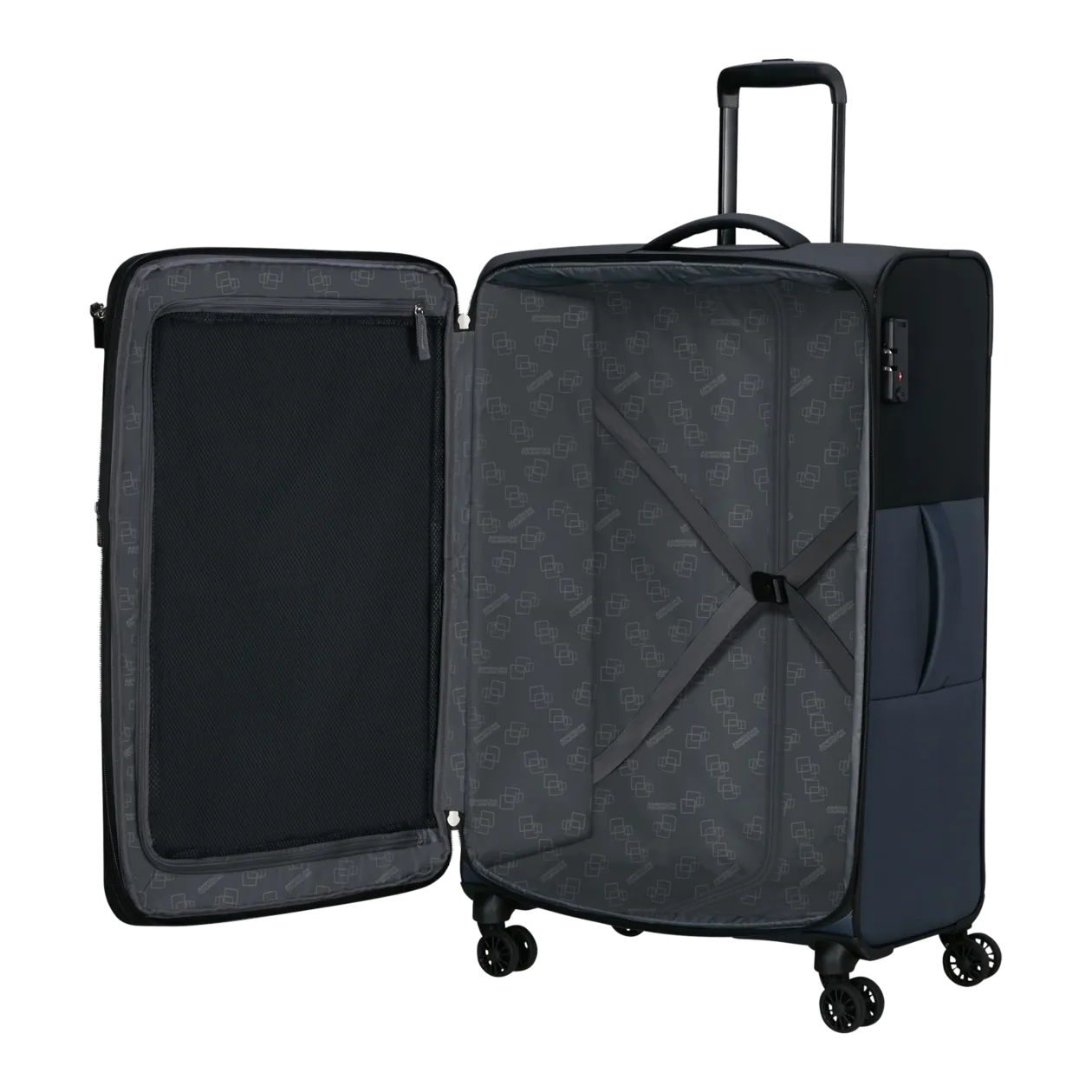 American Tourister Daring Dash Trolley L (espandibile), nero/grigio