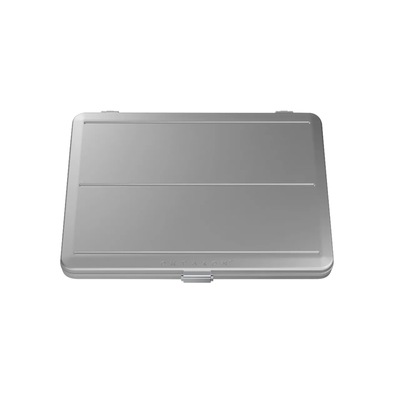 Oktakon Aluminium Hardcase Laptop-Tasche, Aviation Silver