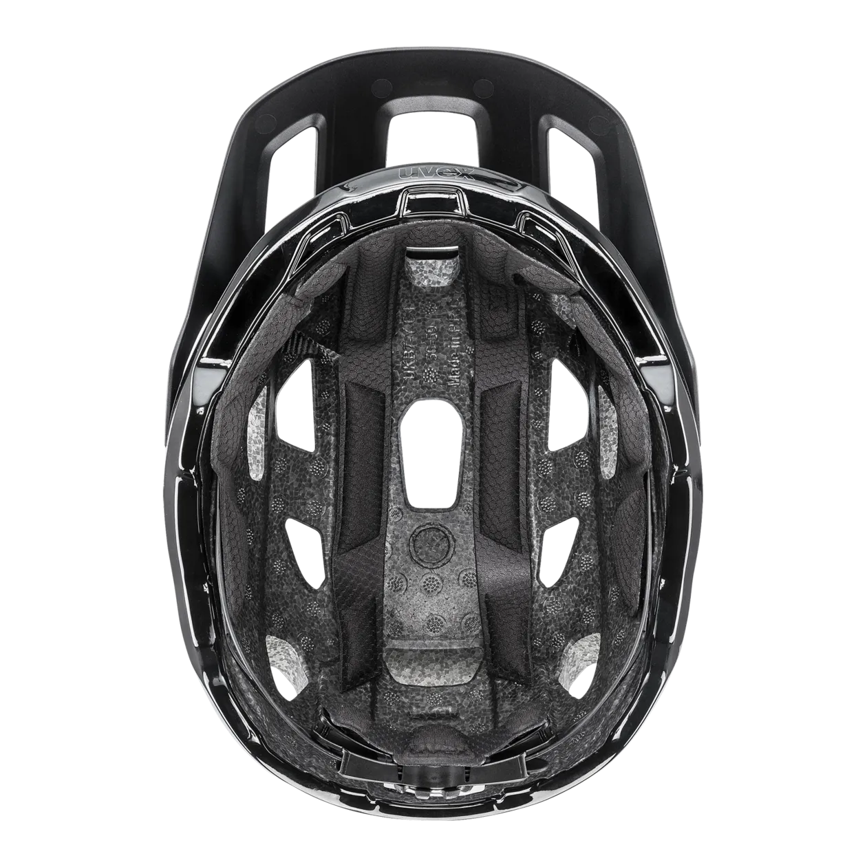 uvex react Casco da bicicletta, 59-61 cm, Black Matt