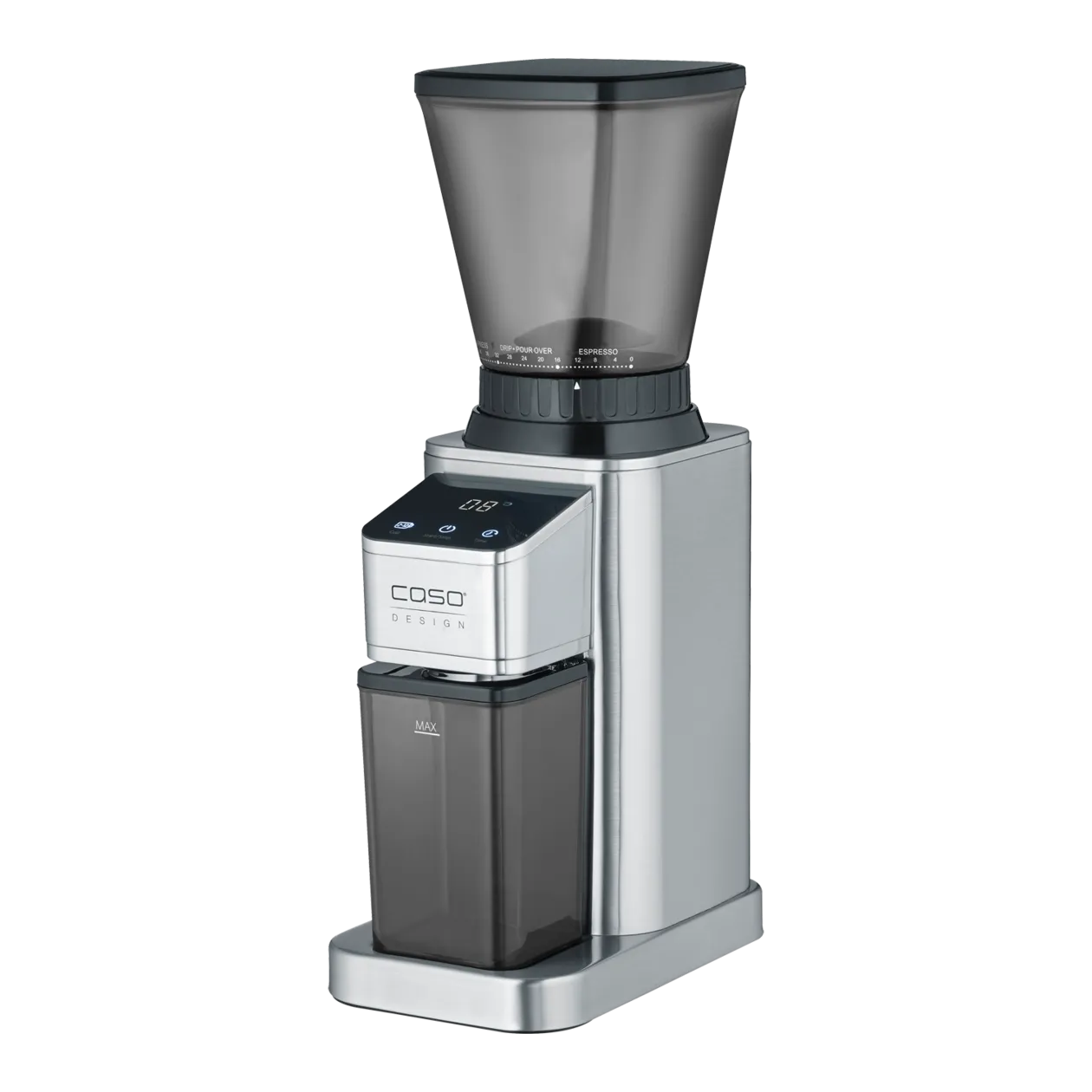 CASO Design BaristaChef Inox Coffee Grinder, Stainless Steel