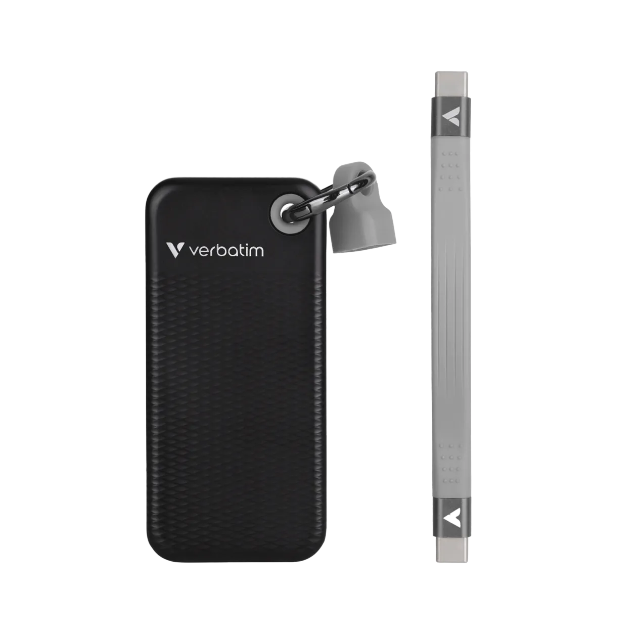 Verbatim Pocket SSD Festplatte, 2 TB, Schwarz/Grau