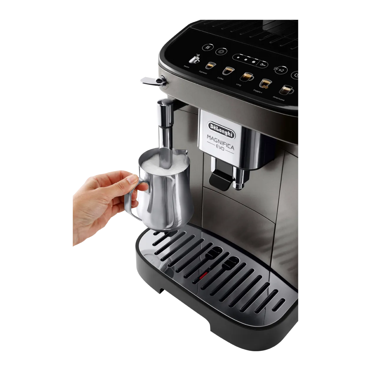 De'Longhi Magnifica Evo ECAM 290.42.TB Automatic Coffee Machine, Titanium/Black