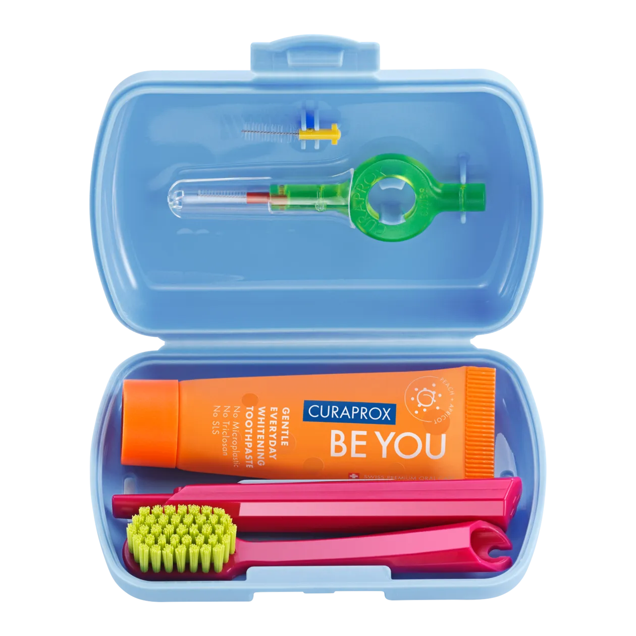 CURAPROX Be you Kit de voyage, bleu/rouge