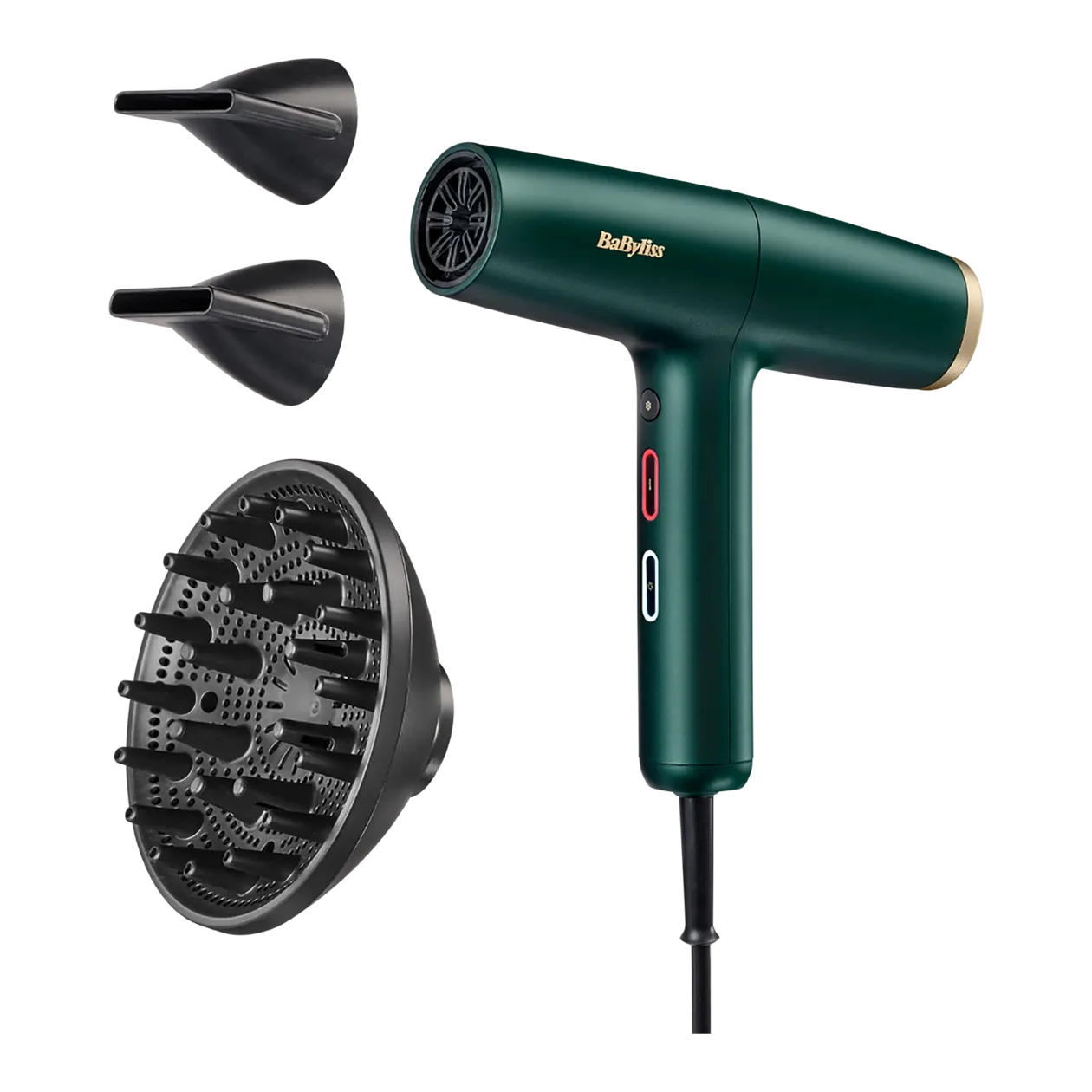 BaByliss Air Power Pro Haartrockner, Dunkelgrün/Gold