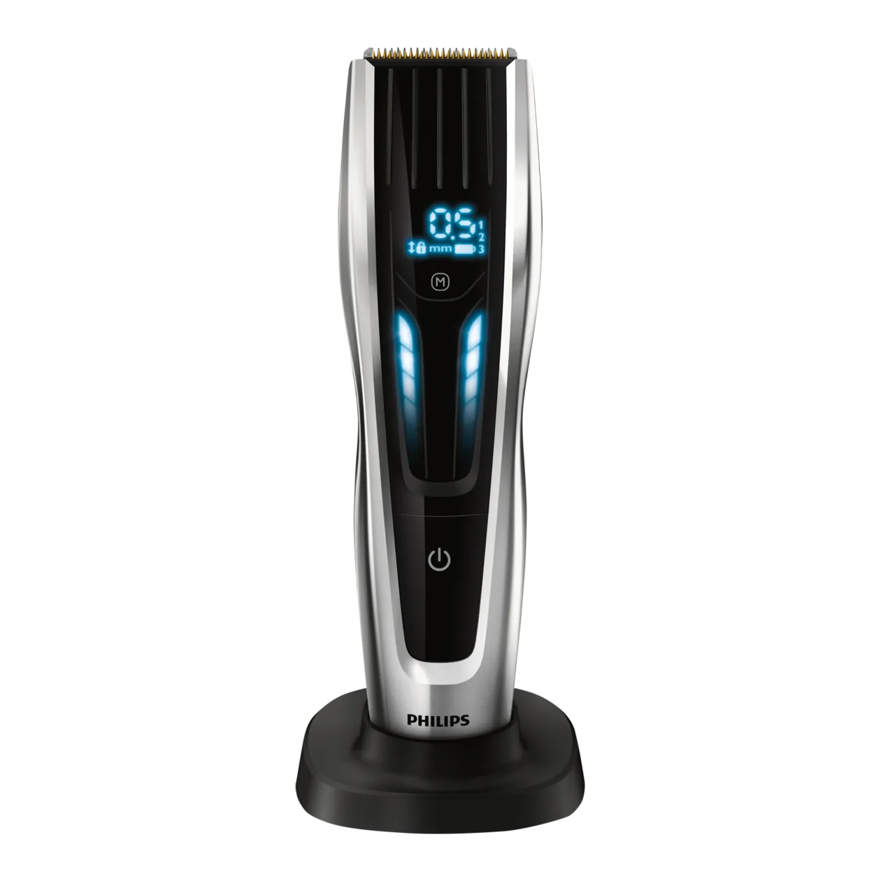 Philips Hairclipper Series 9000 Dual Cut Regolacapelli, toni argento