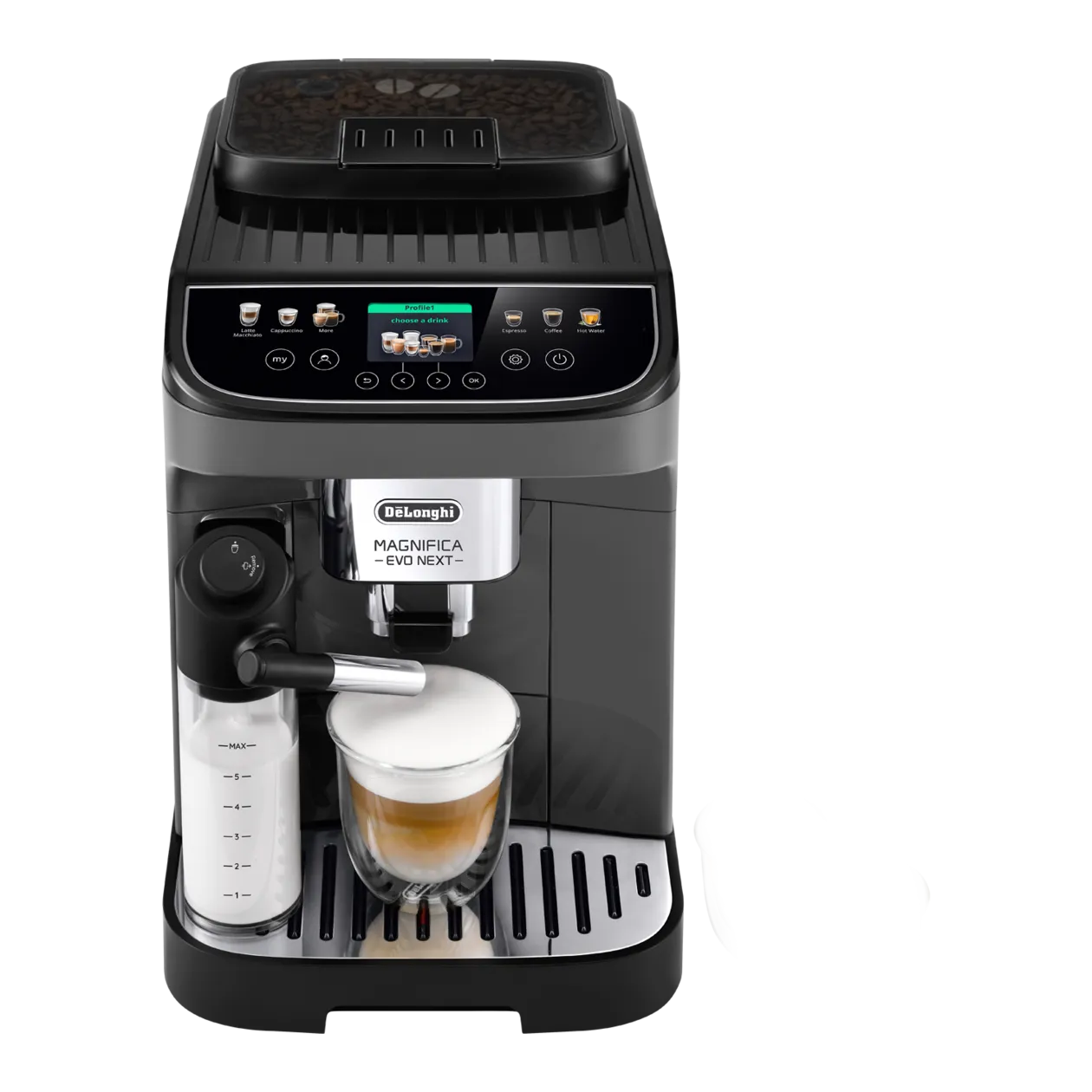 De'Longhi Magnifica Evo Next ECAM 310.60.GB Automatic Coffee Machine, Grey/Black