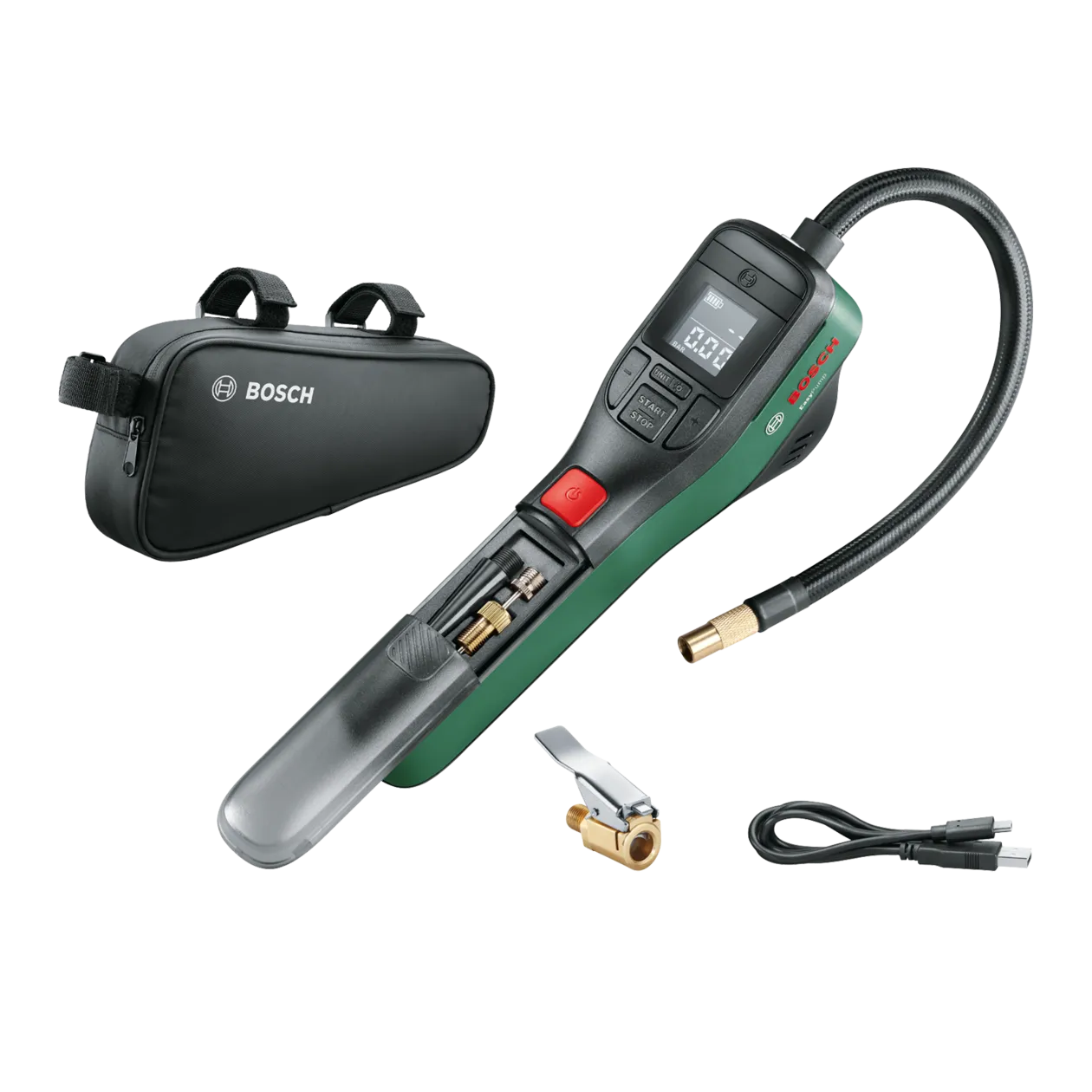 Bosch EasyPump Pompa ad aria compressa a batteria, Classic Green