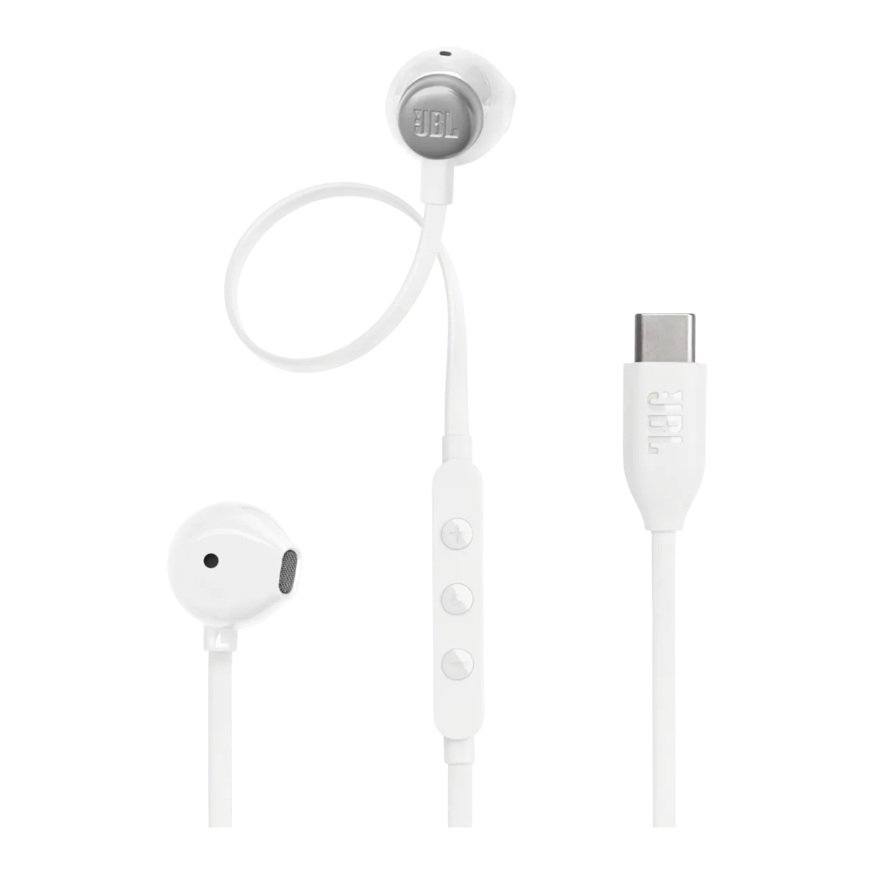 JBL Tune 305C USB-C Earbud-Kopfhörer, Weiß