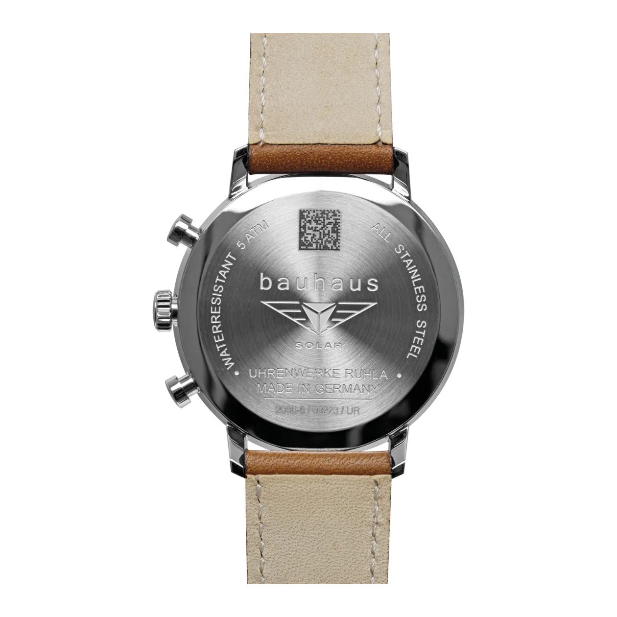 Bauhaus Dessau 20865 Montre-bracelet, argenté/beige