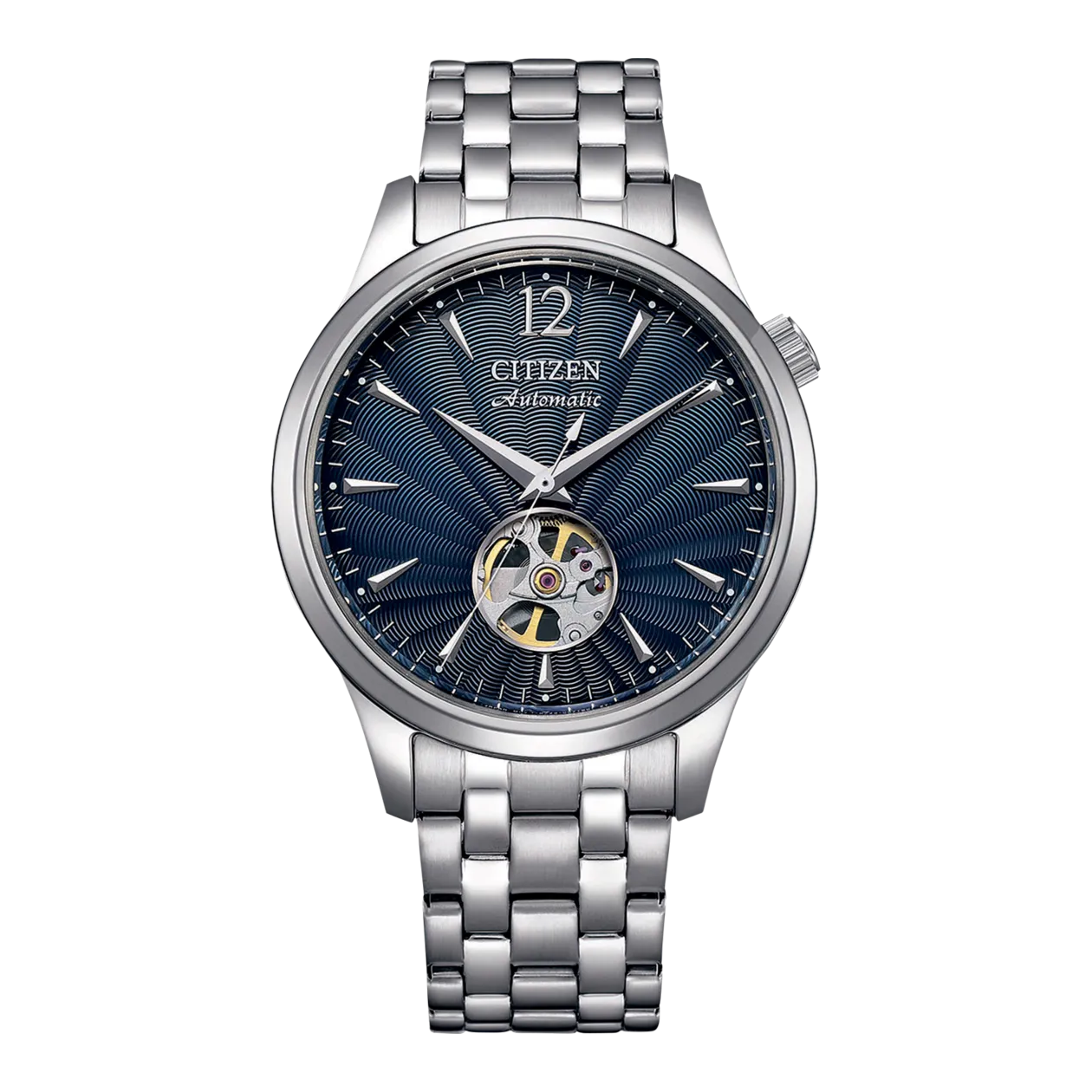 Citizen NH9131-73L Montre automatique, argenté / bleu foncé