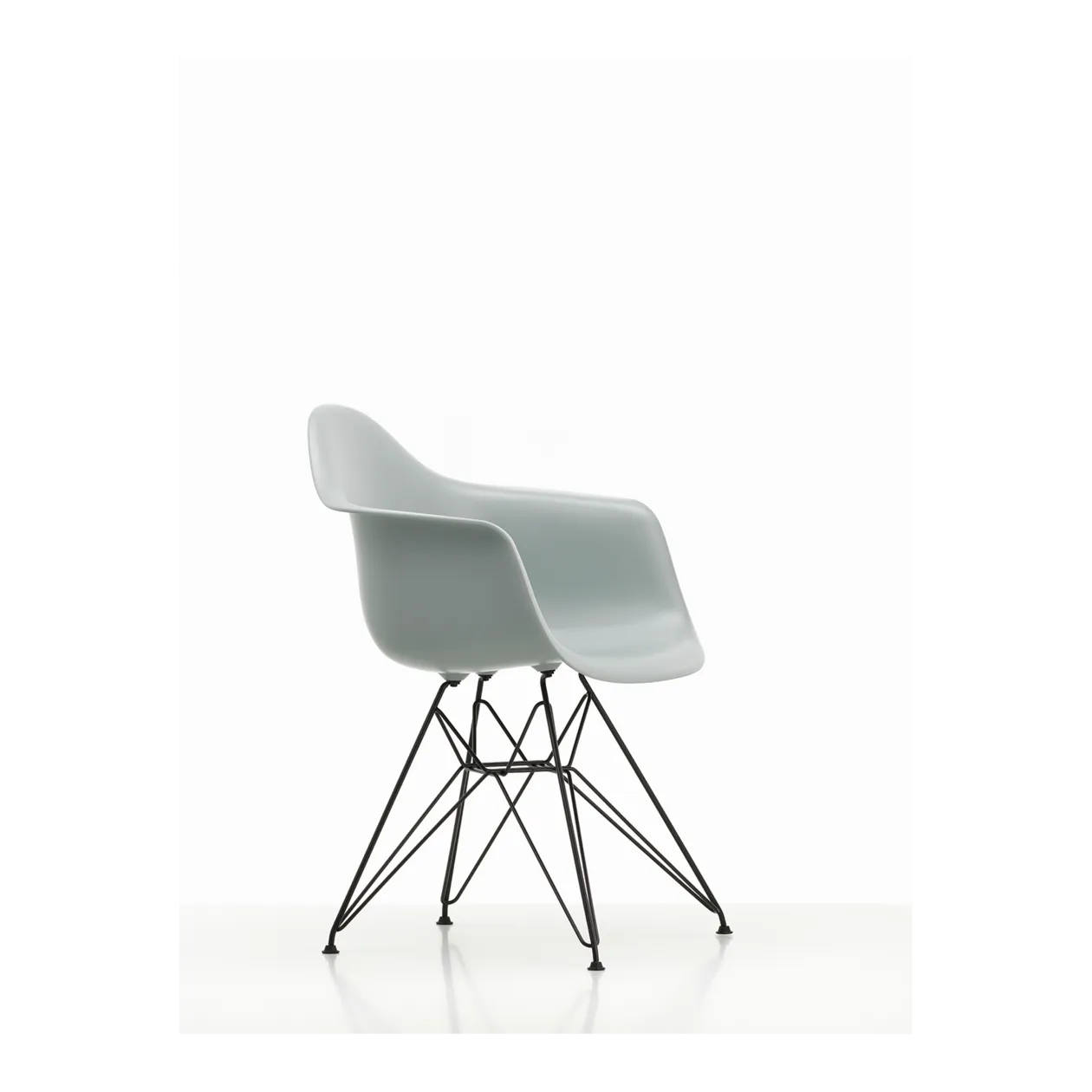 Vitra Eames Plastic Armchair DAR chaise, gris clair