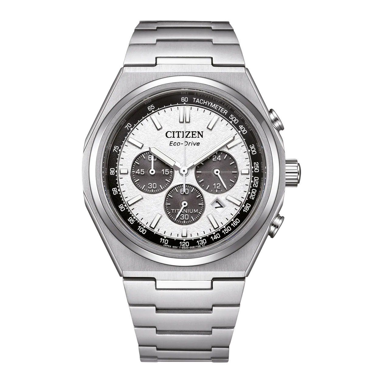 Citizen CA4610-85A Montre pour homme, blanc/argenté