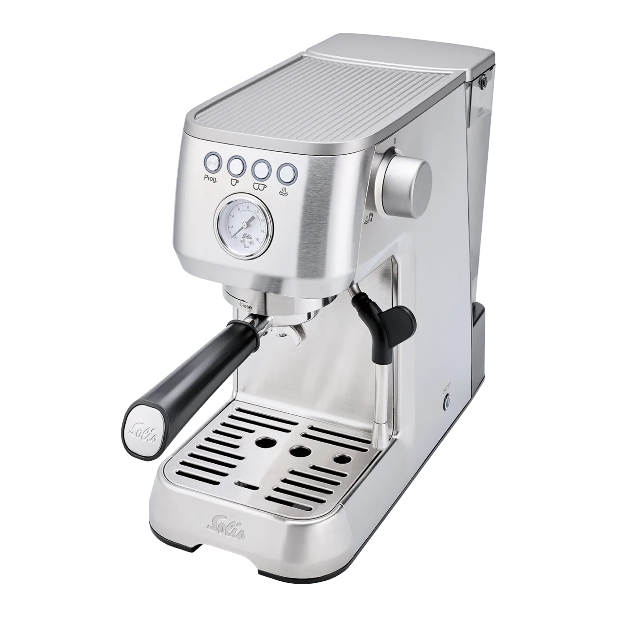 SOLIS Barista Perfetta Plus Machine à expresso à porte-filtre, acier inoxydable