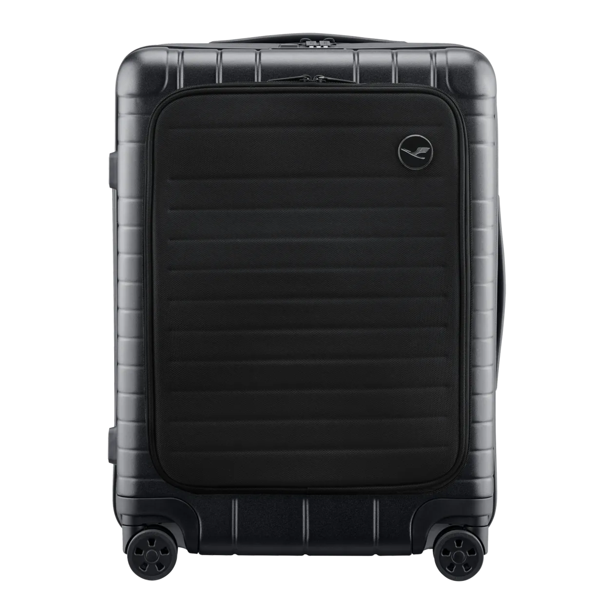 Lufthansa Life Collection Trolley S con tasca frontale, nero