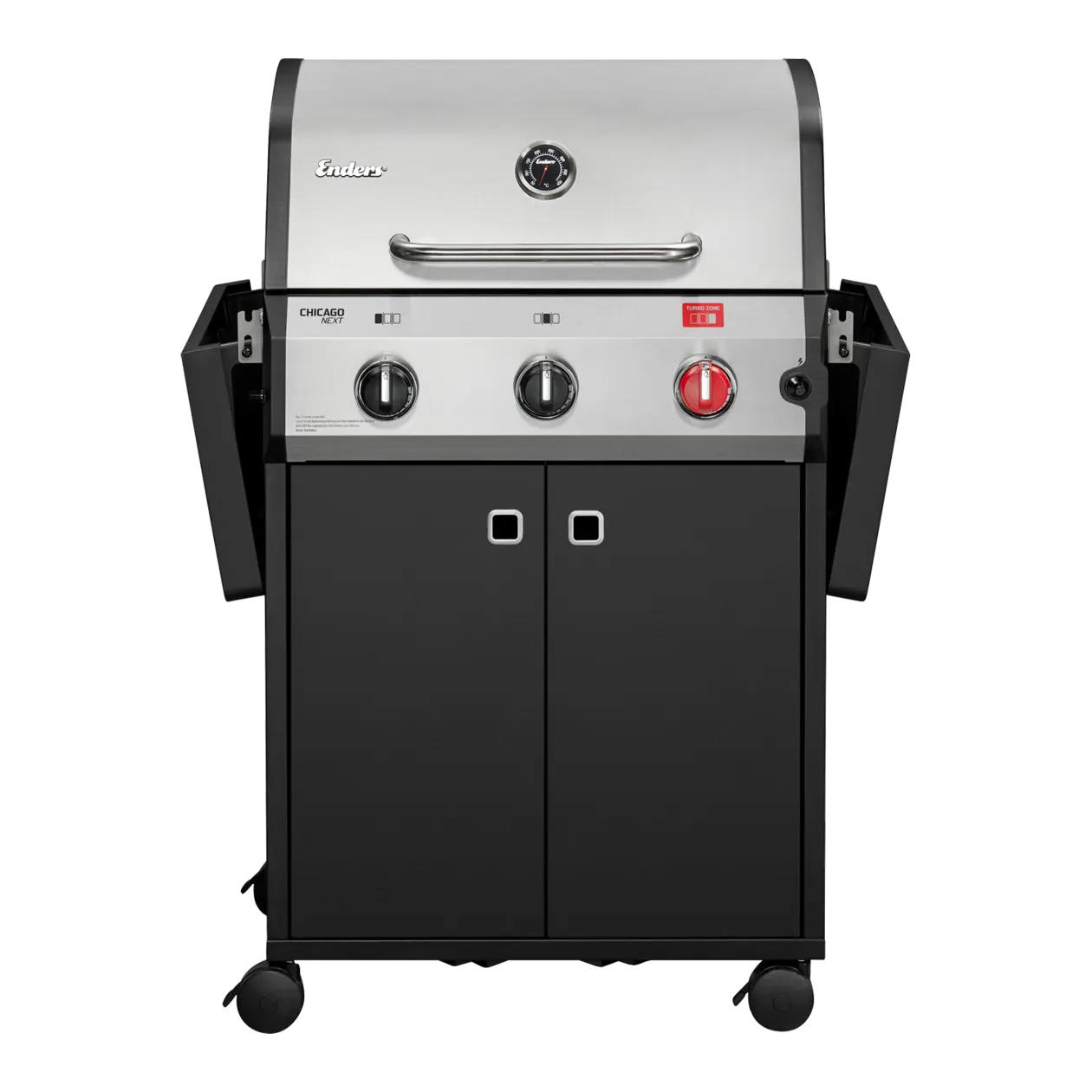 Enders Chicago Next 3 R Turbo Gas Barbecue, Black