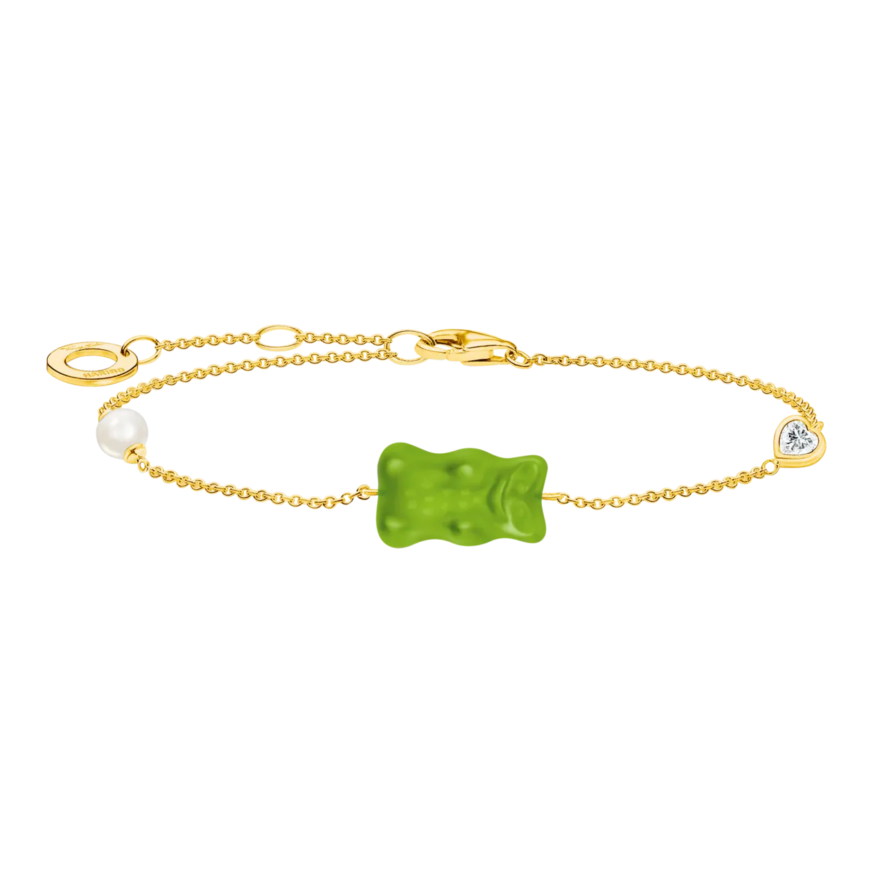 THOMAS SABO x HARIBO Bracelet, Gold/Green