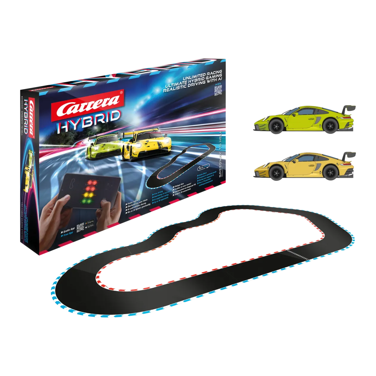 Carrera Hybrid AI Gaming Speedway to Hell Race Track Set