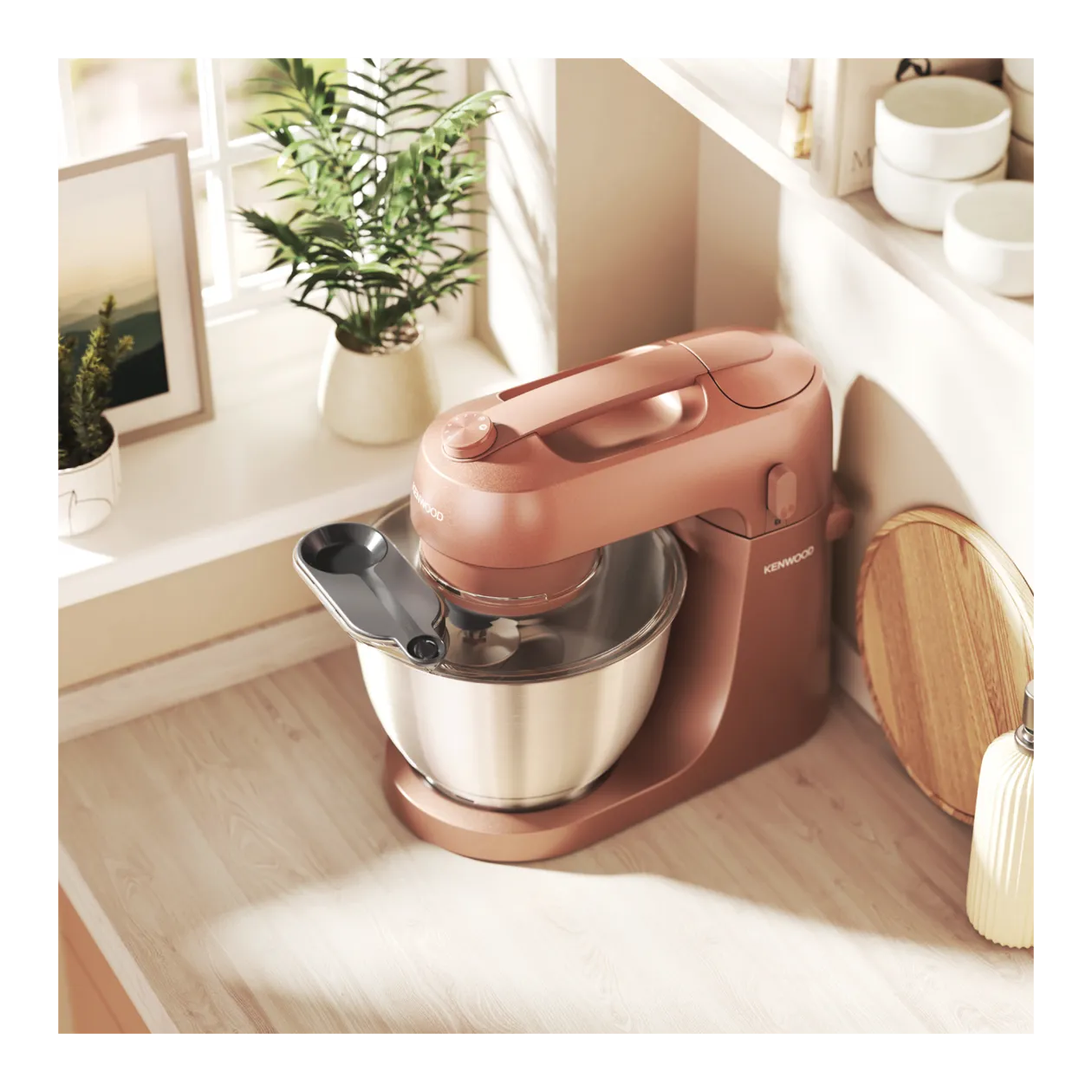 Kenwood Go KZM35.000RD Stand Mixer, Red Clay