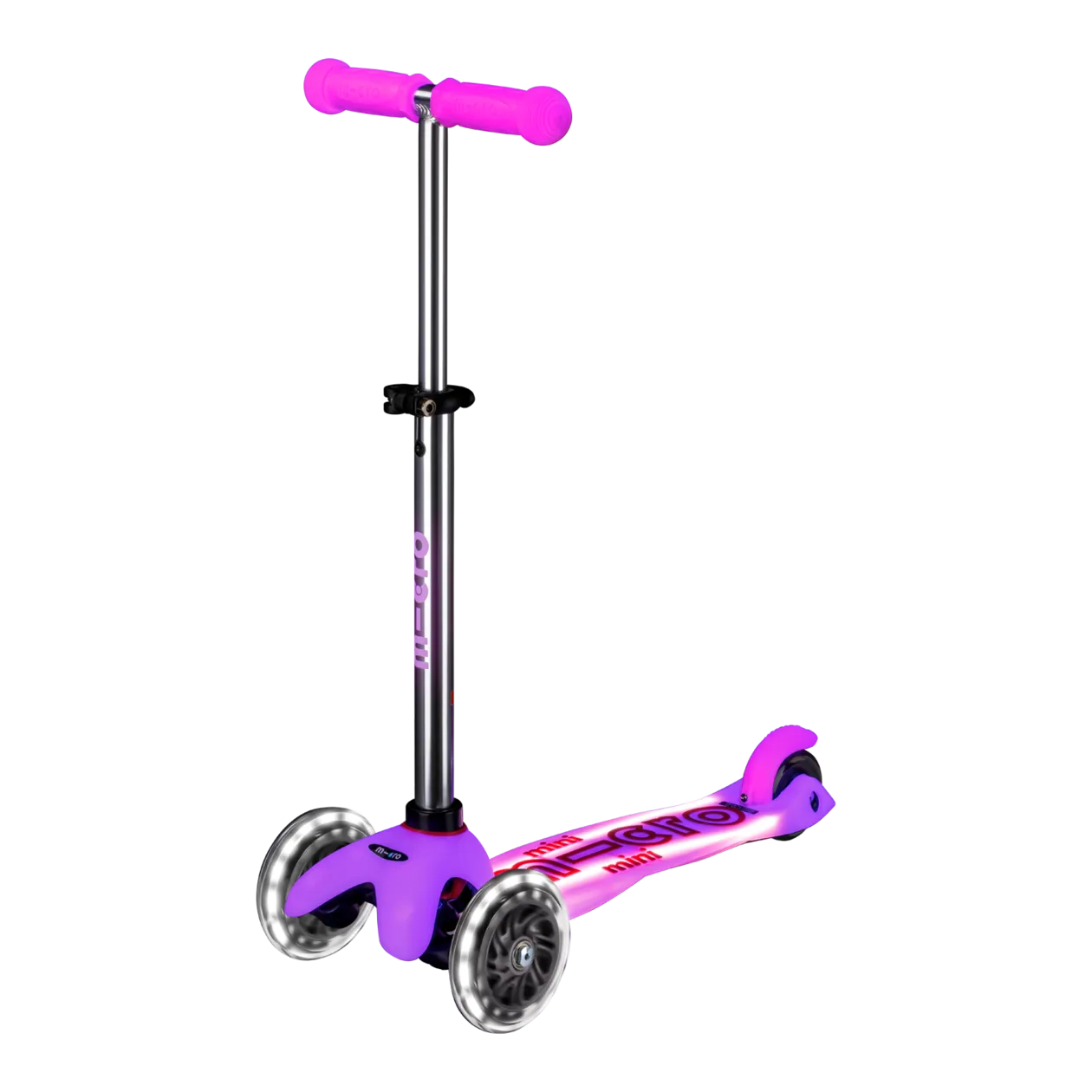 micro Mini Micro Deluxe Glow LED Plus Children's Scooter, Frosty Pink