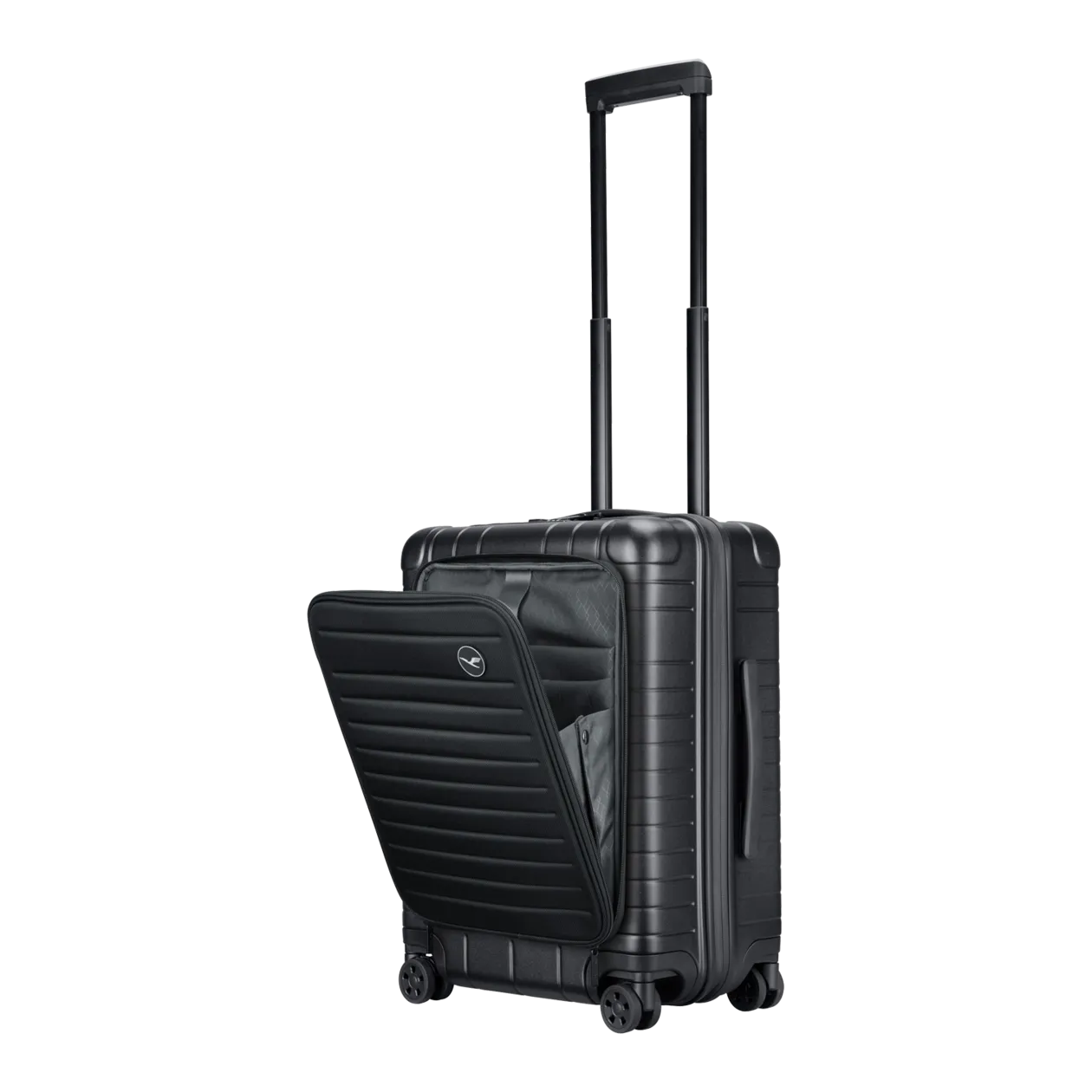 Lufthansa Life Collection Trolley S con tasca frontale, nero