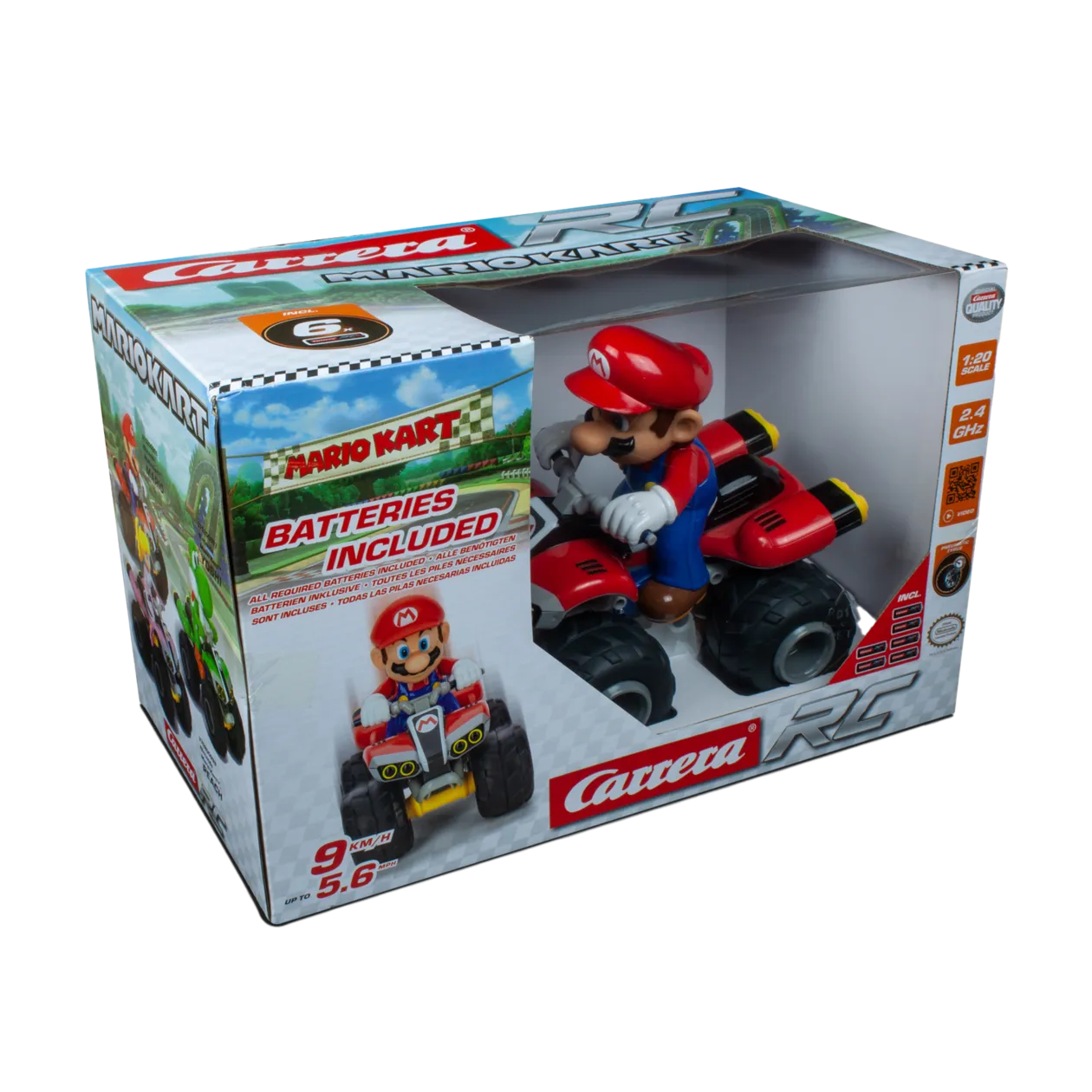 Carrera RC 2,4GHz Mario Kart™ Mario Quad Véhicule téléguidé