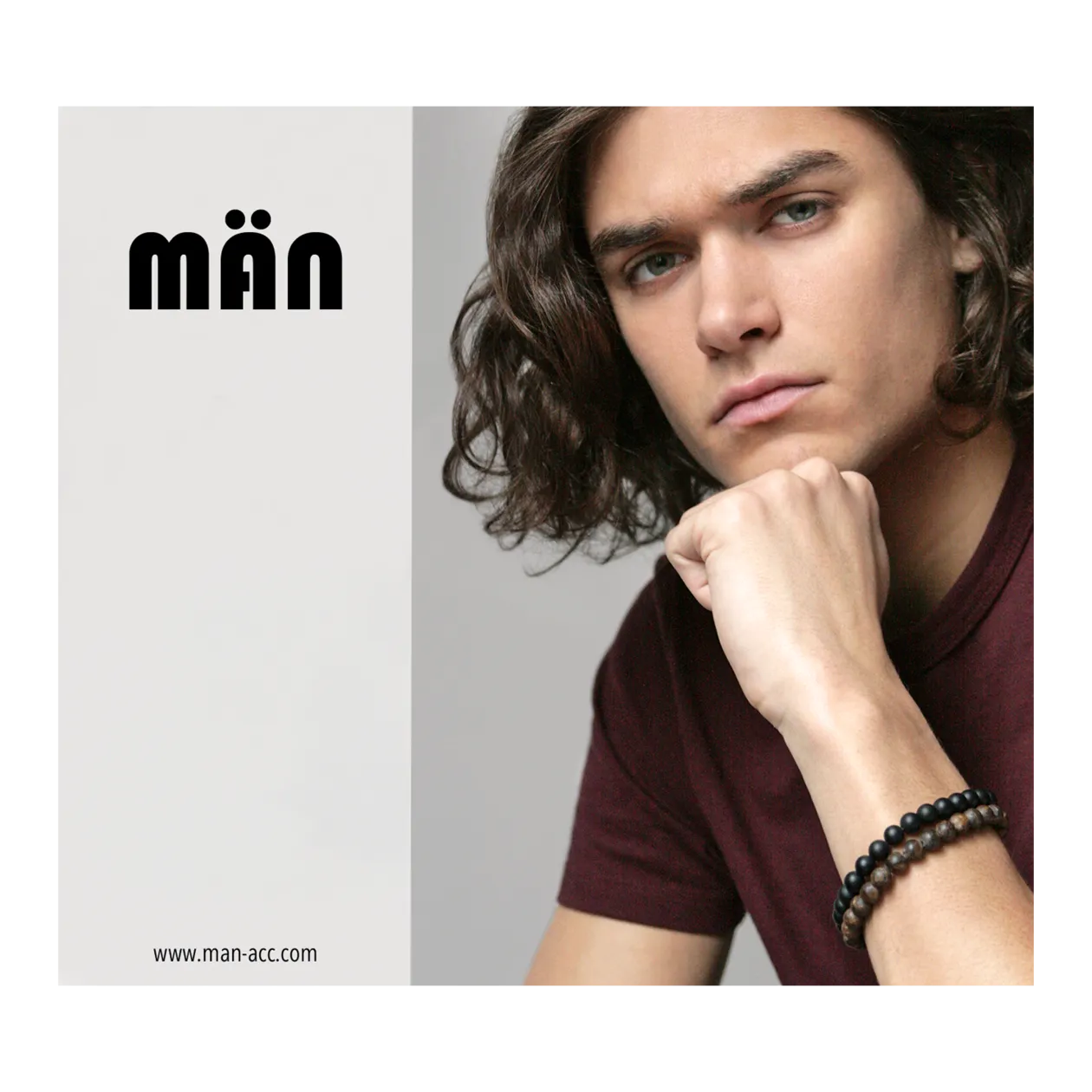 män MILO Herrenarmband, Mattbraun