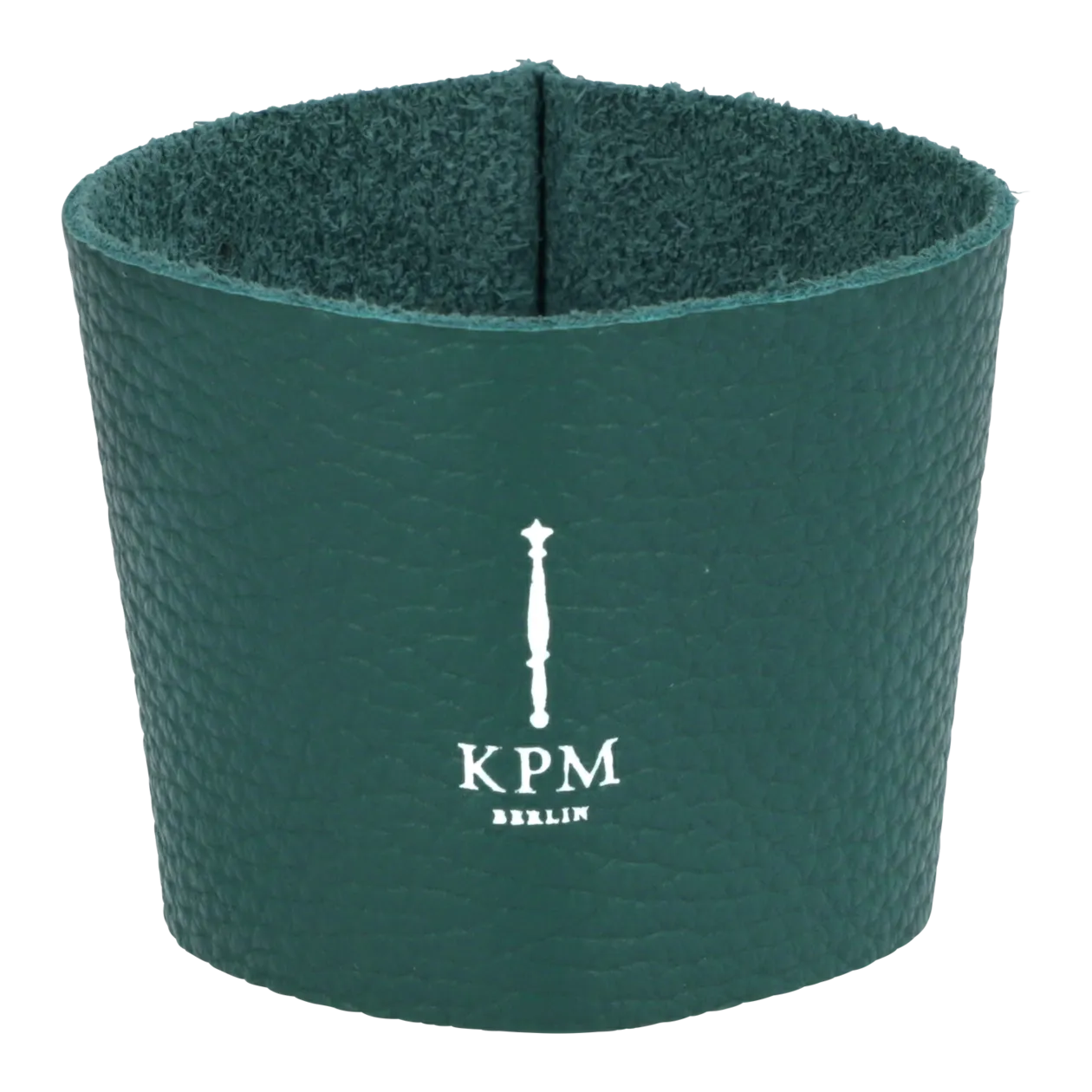 KPM Berlin KURLAND To-Go Cup with Leather Zarf, White/Green