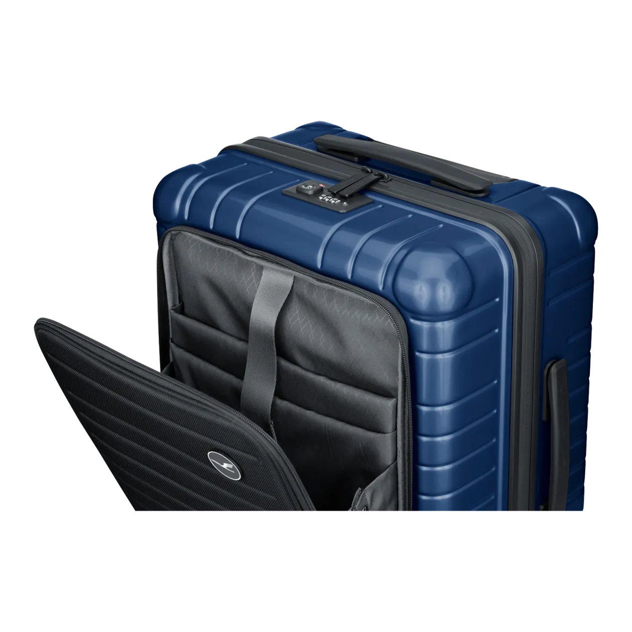 Lufthansa Life Collection Trolley S con tasca frontale, navy