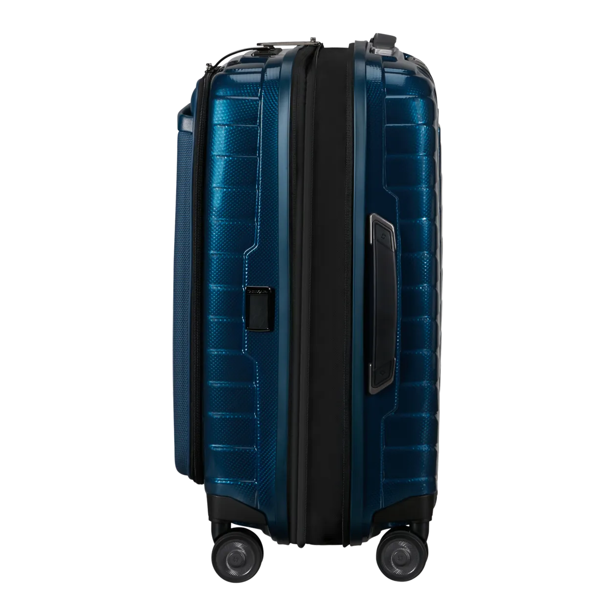 Samsonite Proxis Spinner 55/20 Easy Access Valise à roulettes S (extensible), Petrol Blue