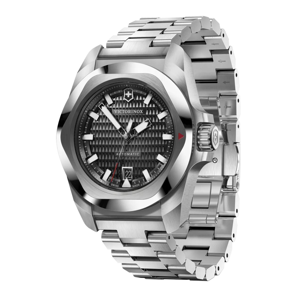 Victorinox I.N.O.X. Automatic Watch, Silver-Coloured / Black