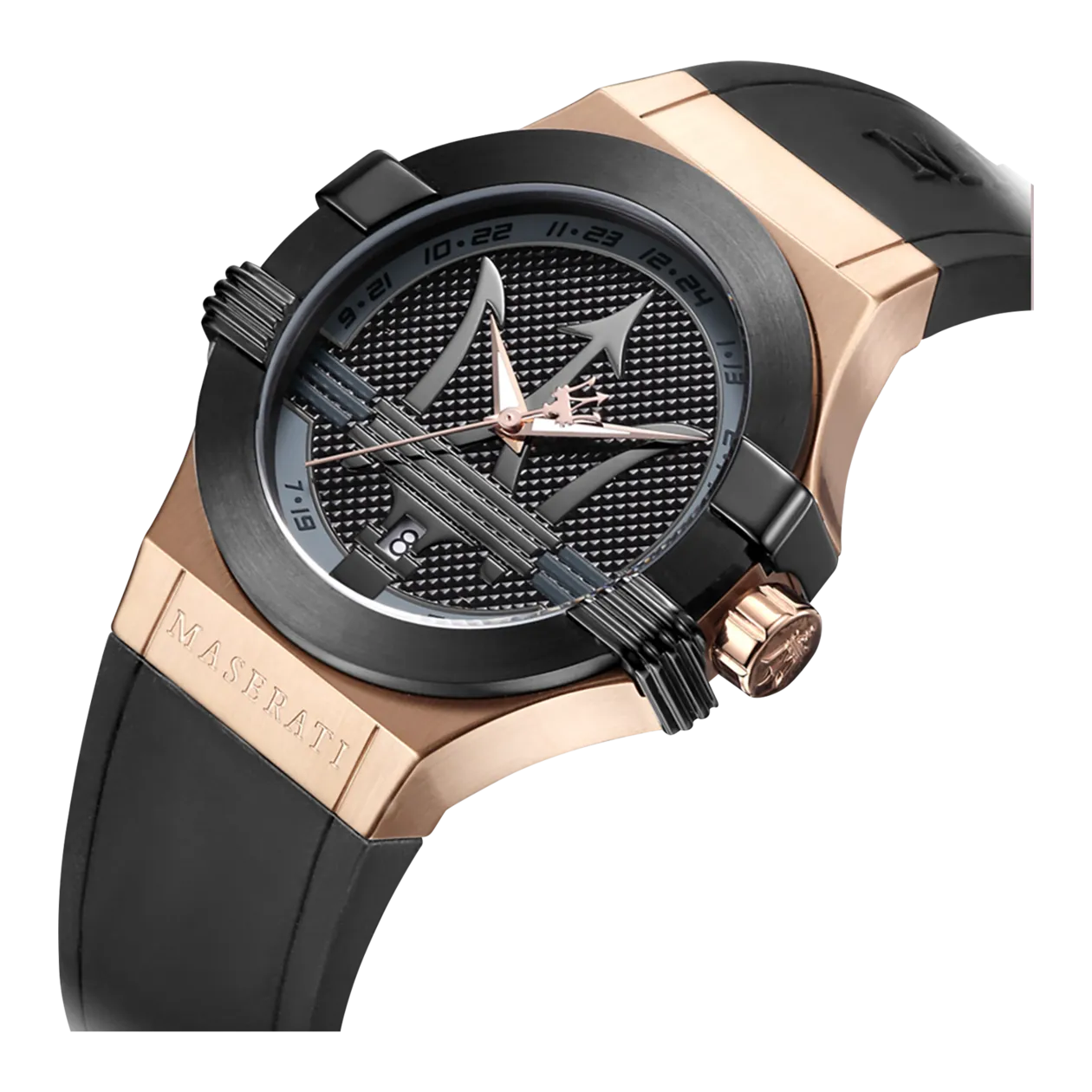 Maserati POTENZA Orologio da polso, toni oro rosa / nero