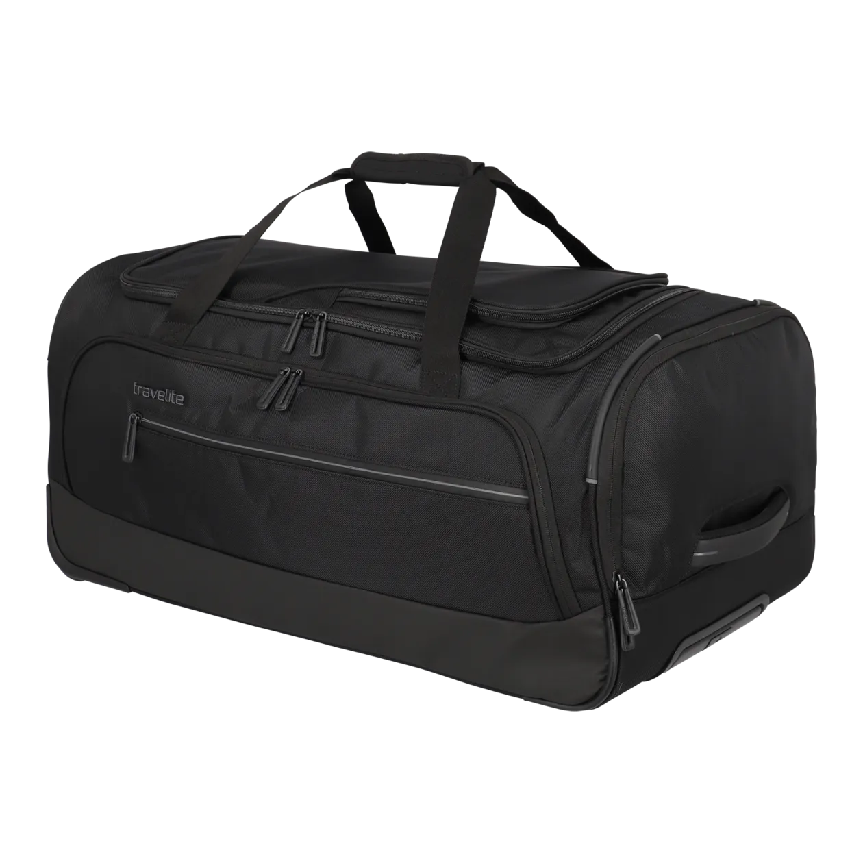 travelite Crosslite Rollenreisetasche M, 2-Rad, Schwarz