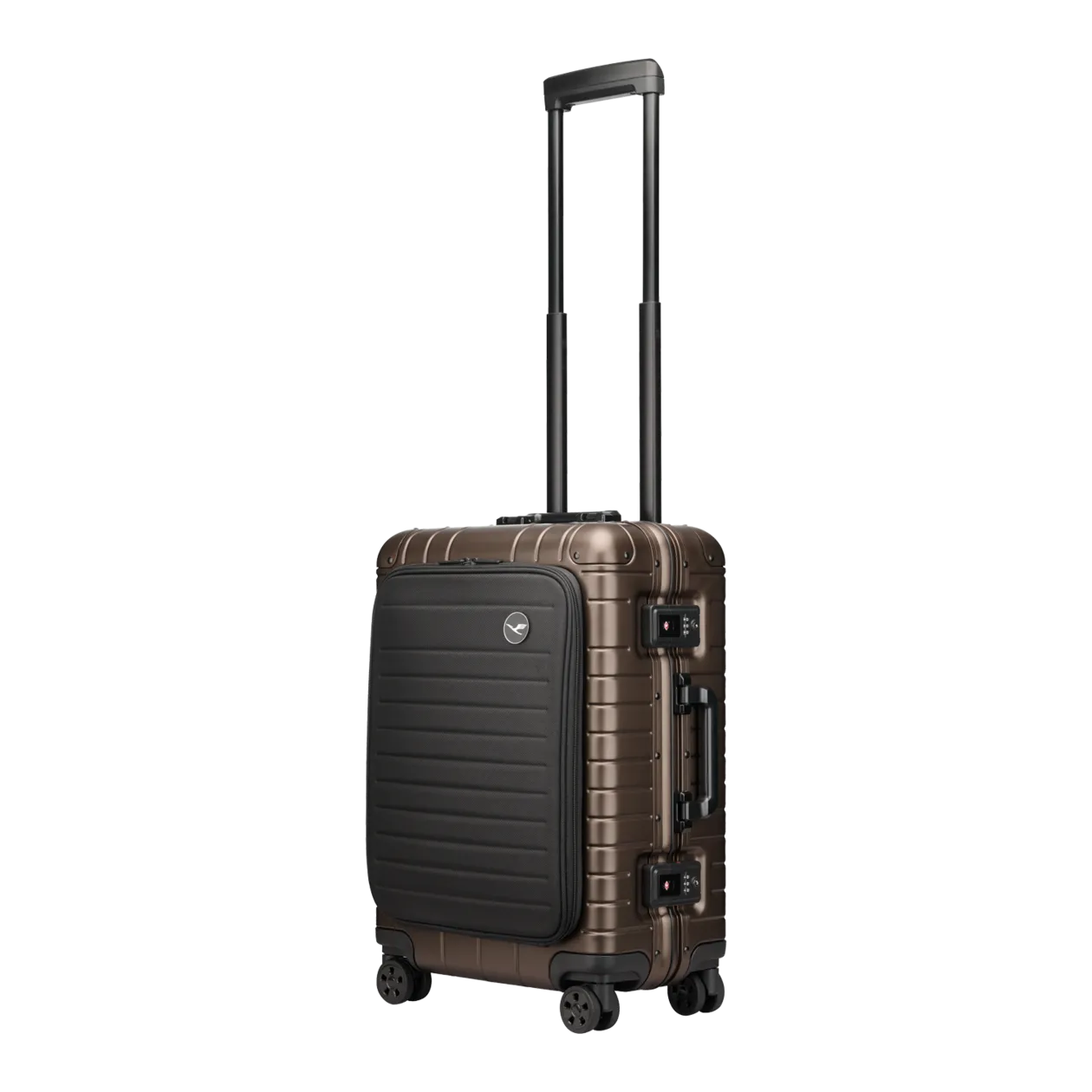 Lufthansa Aluminium Collection First Class Edition Trolley S mit Vortasche, Bronze