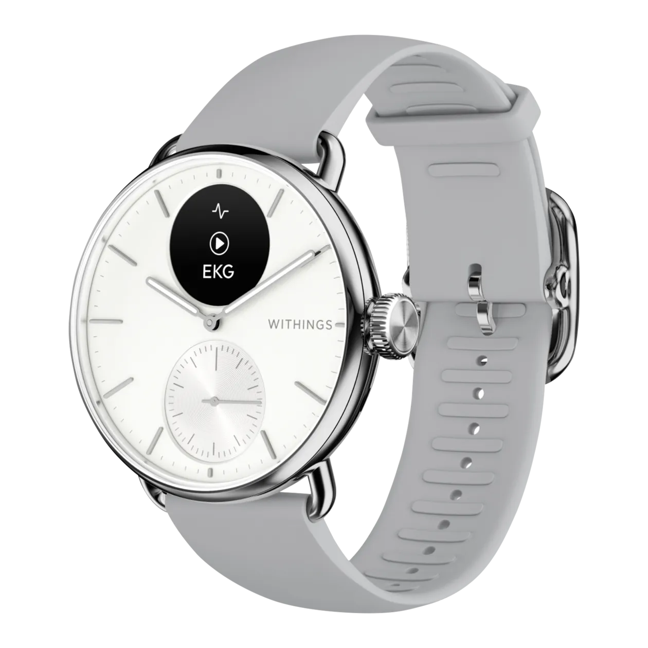 Withings ScanWatch 2 Hybrid Smartwatch, 38 mm, White