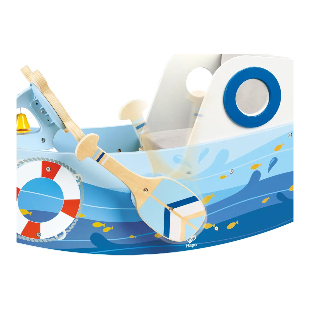 Hape Rocking Boat, Blue