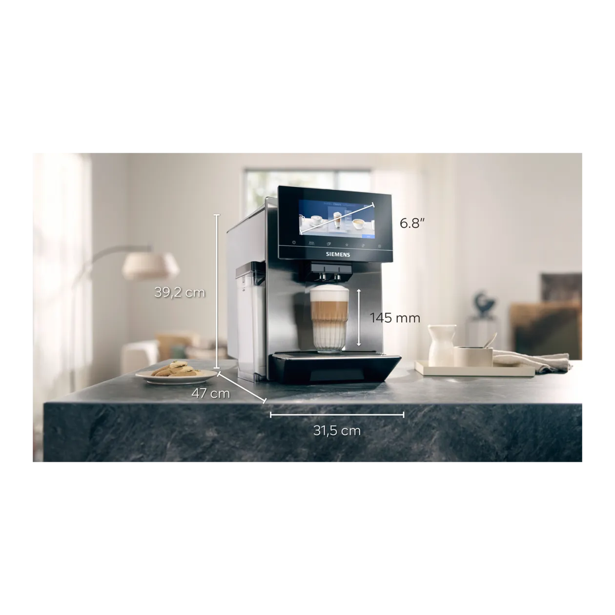 SIEMENS EQ900 Kaffeevollautomat, Edelstahl