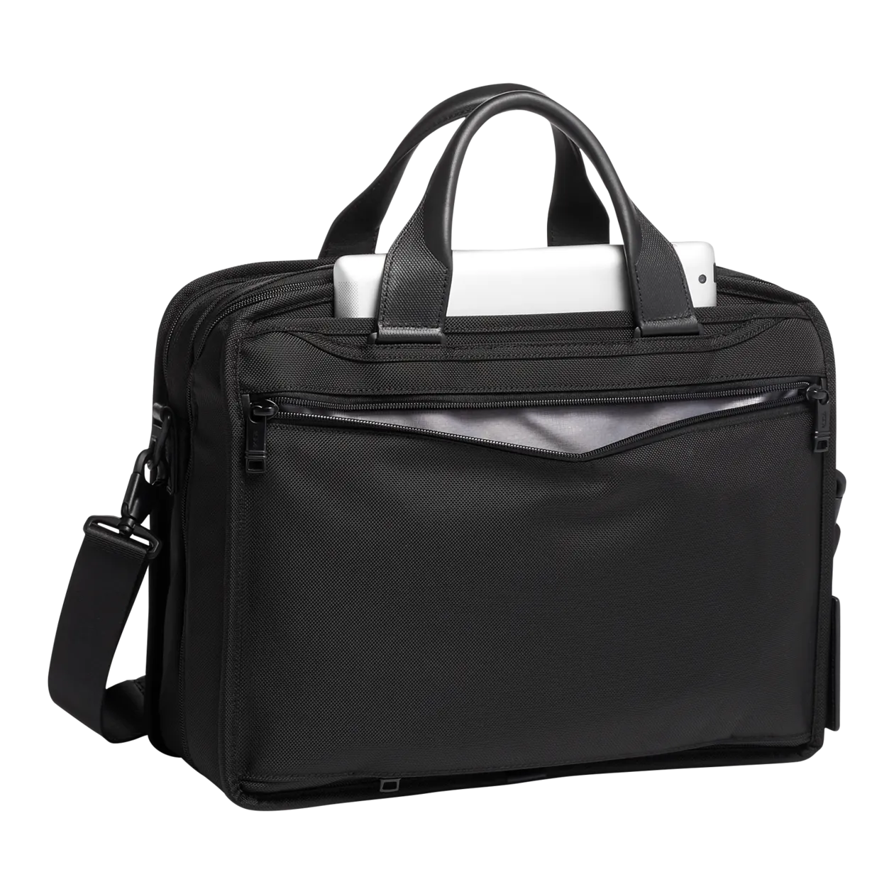 TUMI Alpha Organizer Brief Briefcase, Black